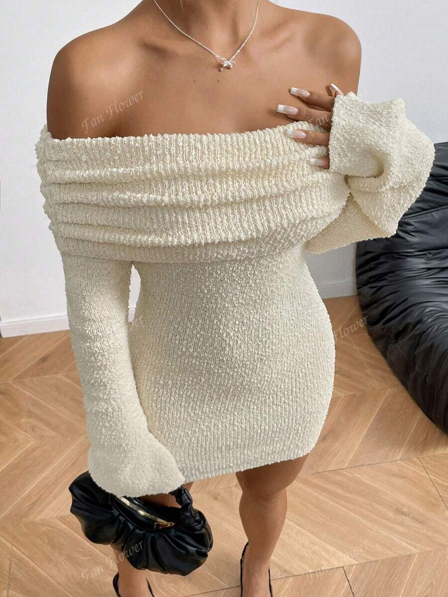 Fluffy Bodycon Mini Dress