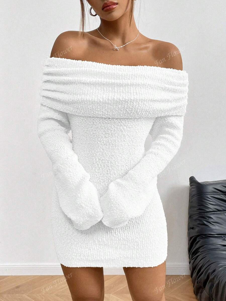 Fluffy Bodycon Mini Dress