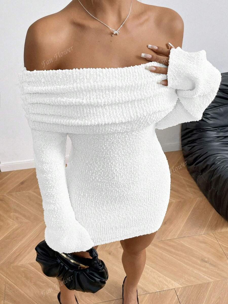 Fluffy Bodycon Mini Dress