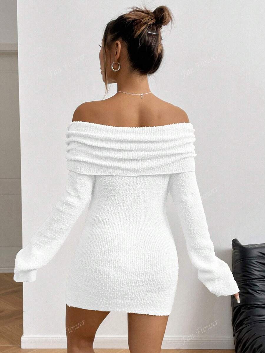 Fluffy Bodycon Mini Dress