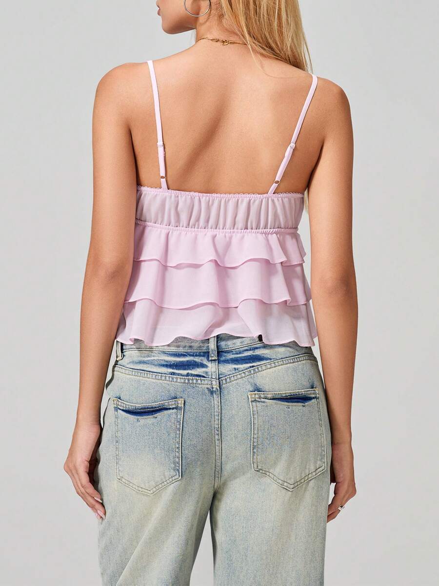 Blush Breeze Ruffle Top