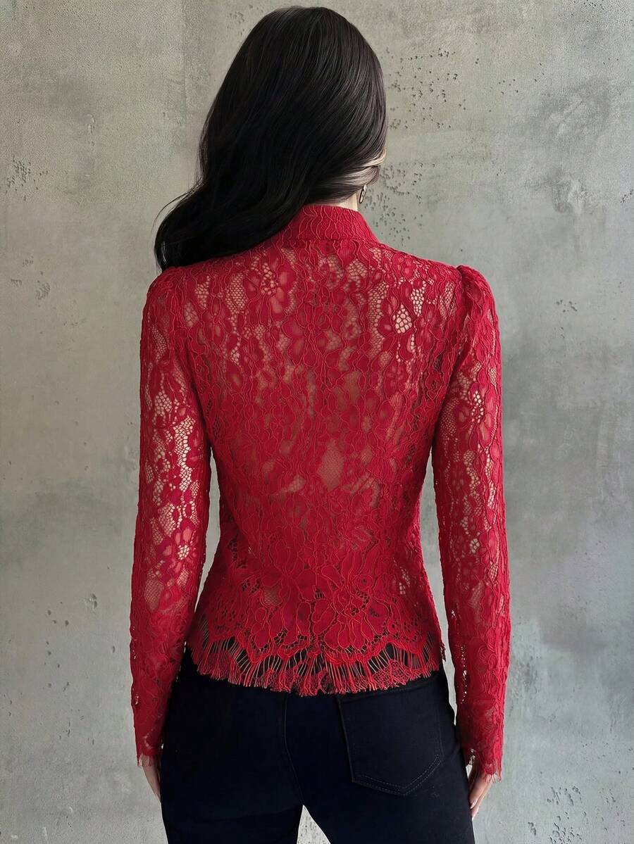 Midnight Lace Corset Top
