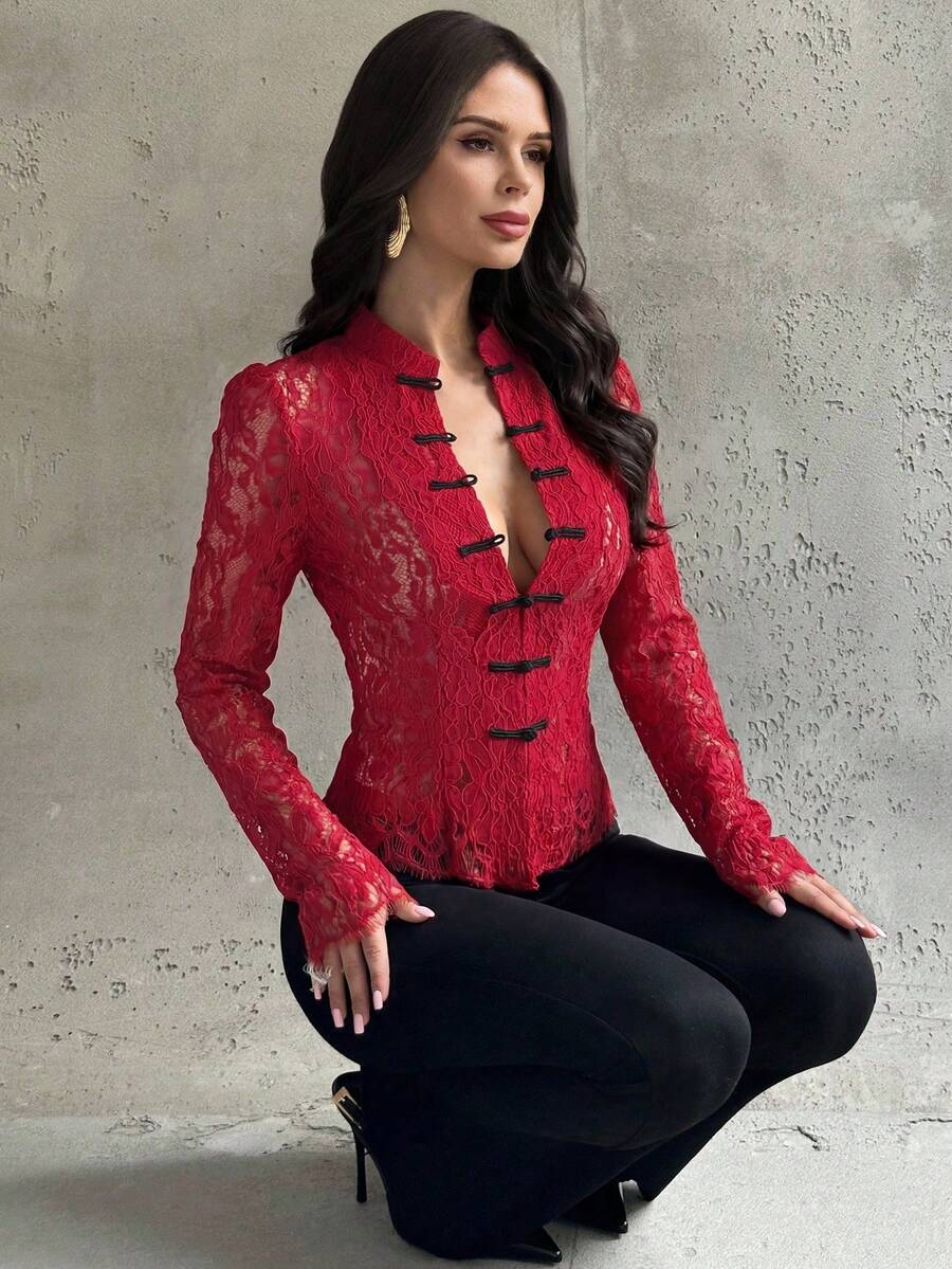 Midnight Lace Corset Top