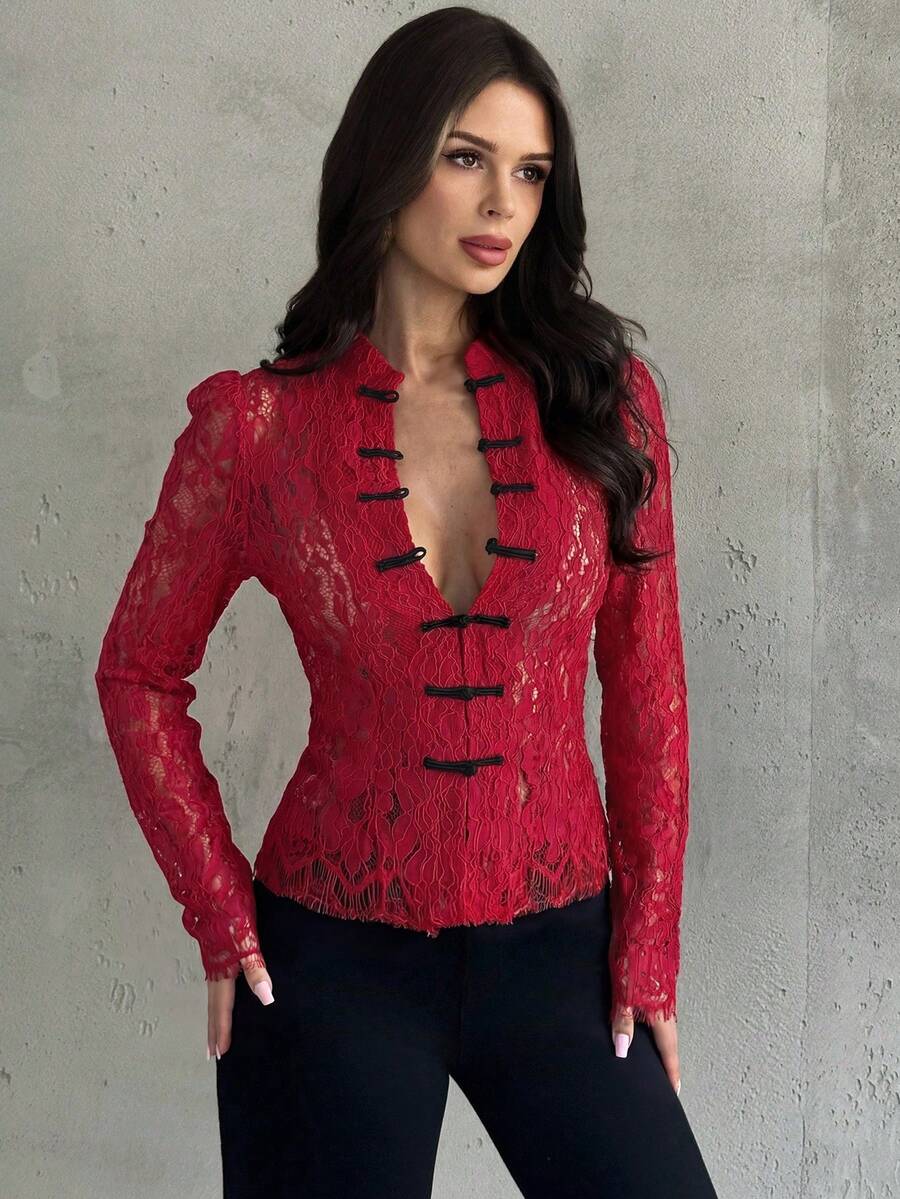 Midnight Lace Corset Top