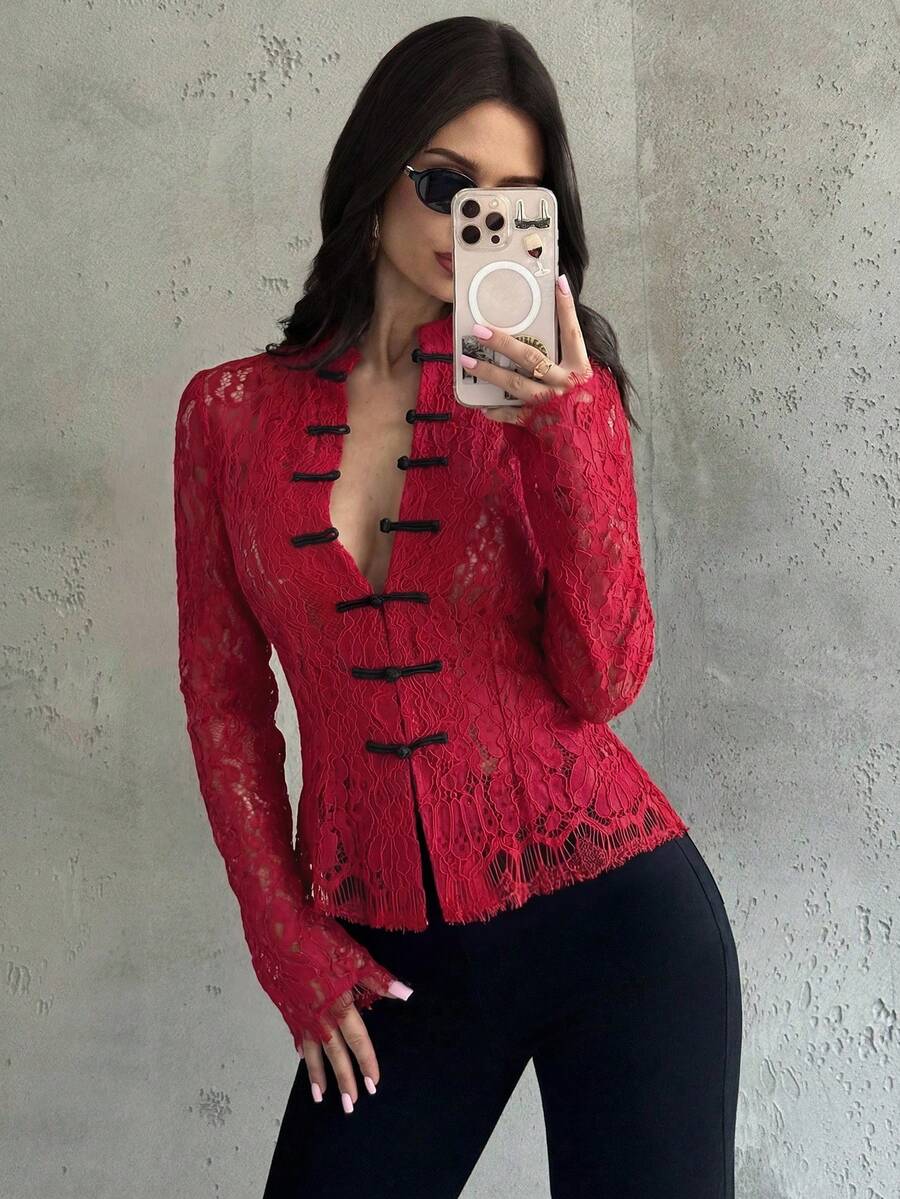 Midnight Lace Corset Top