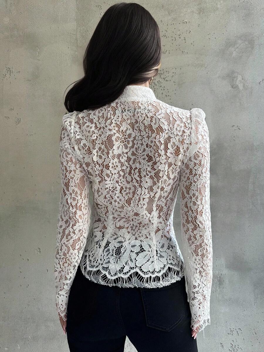 Midnight Lace Corset Top