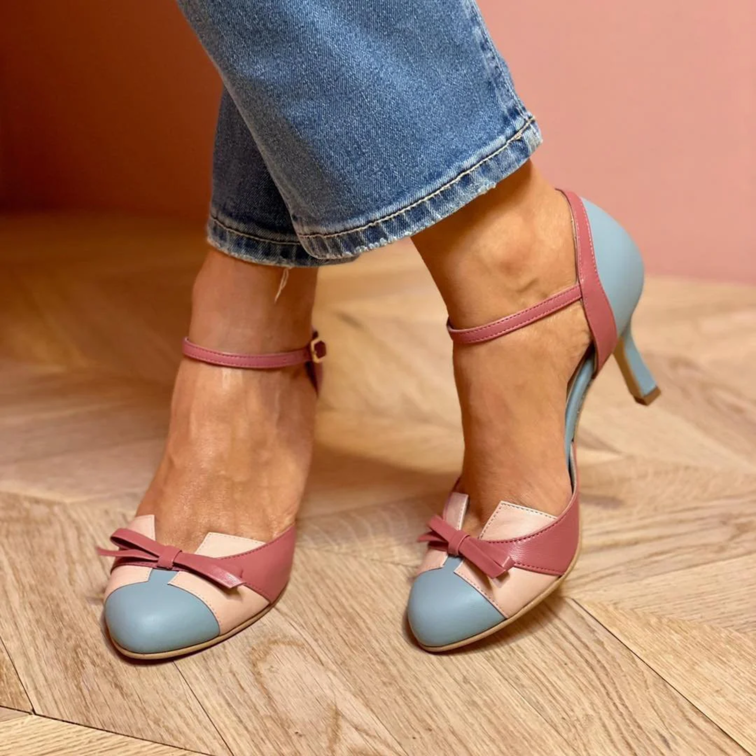 Orthopedic Bow Strap Heels