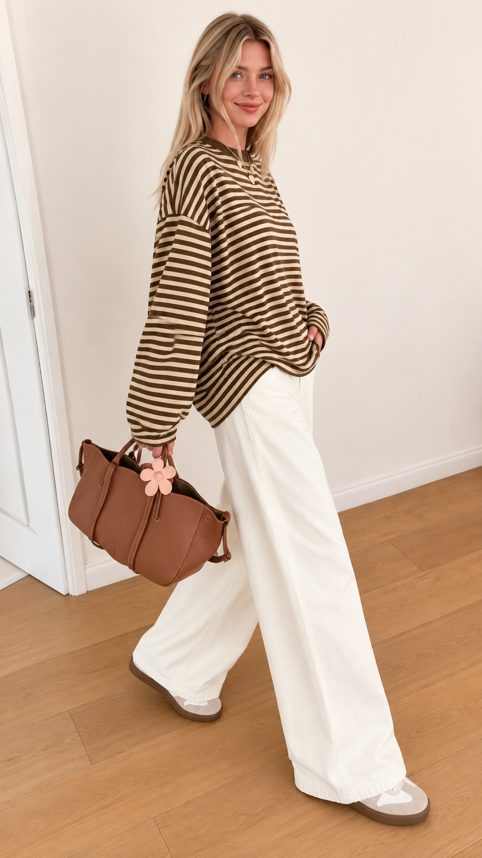 The Marlow™ Striped Oversized Top