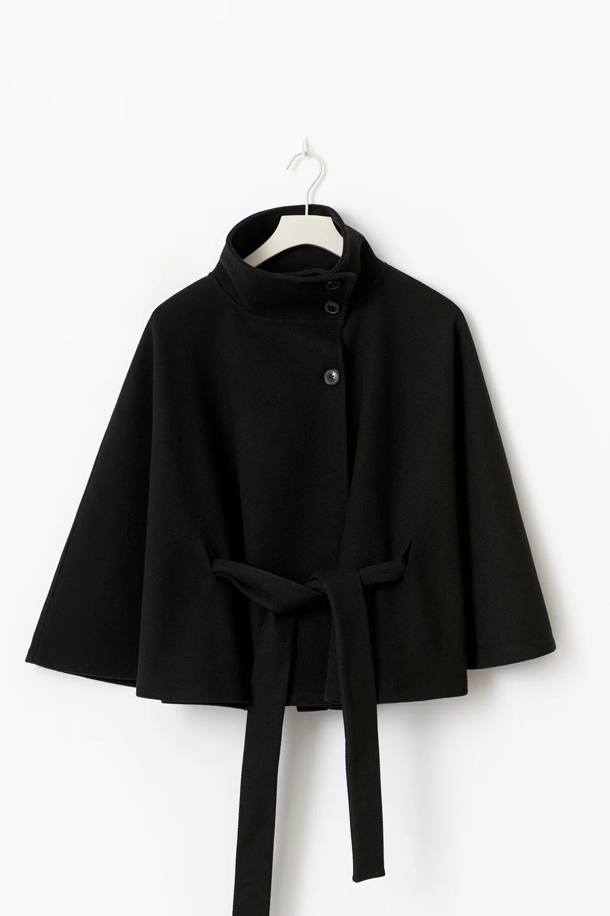 Elegance Belted Cape Coat