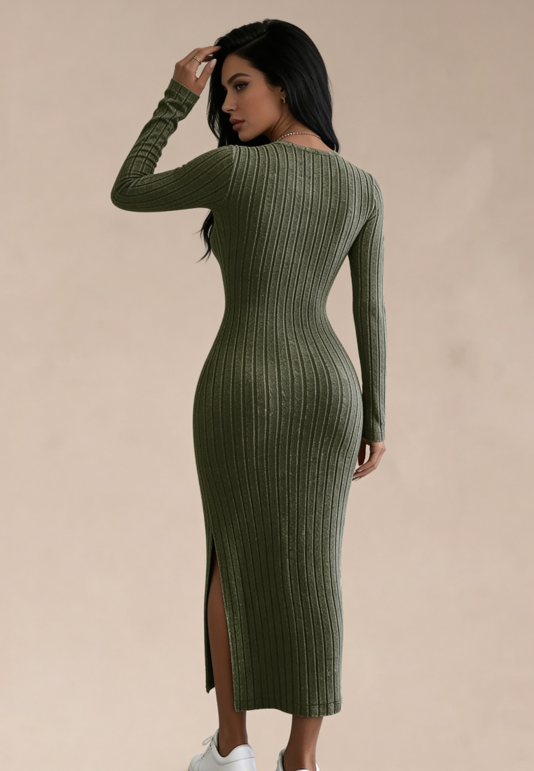 Fitted Midi Dress