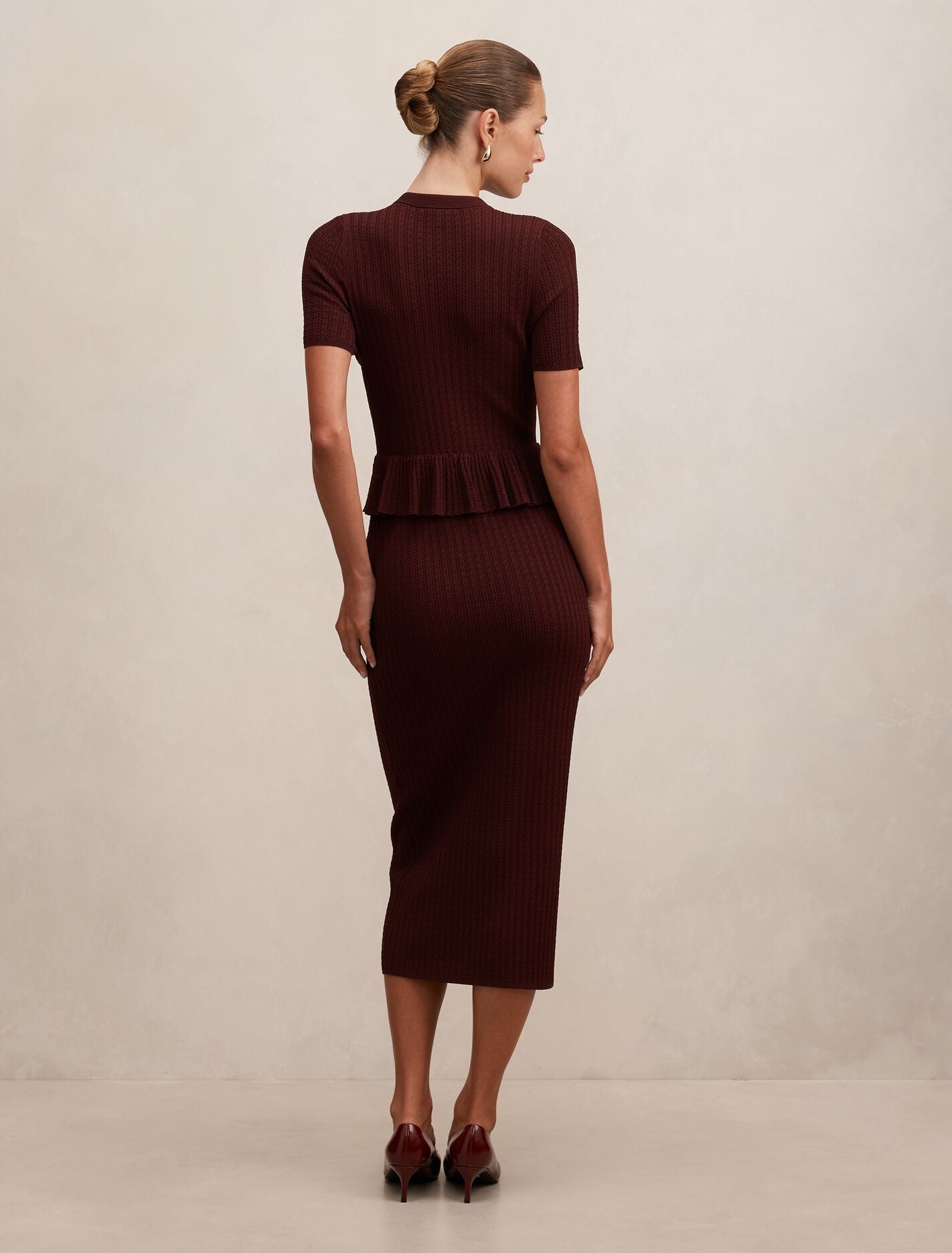 Valina Stitch Interest Midi Dress