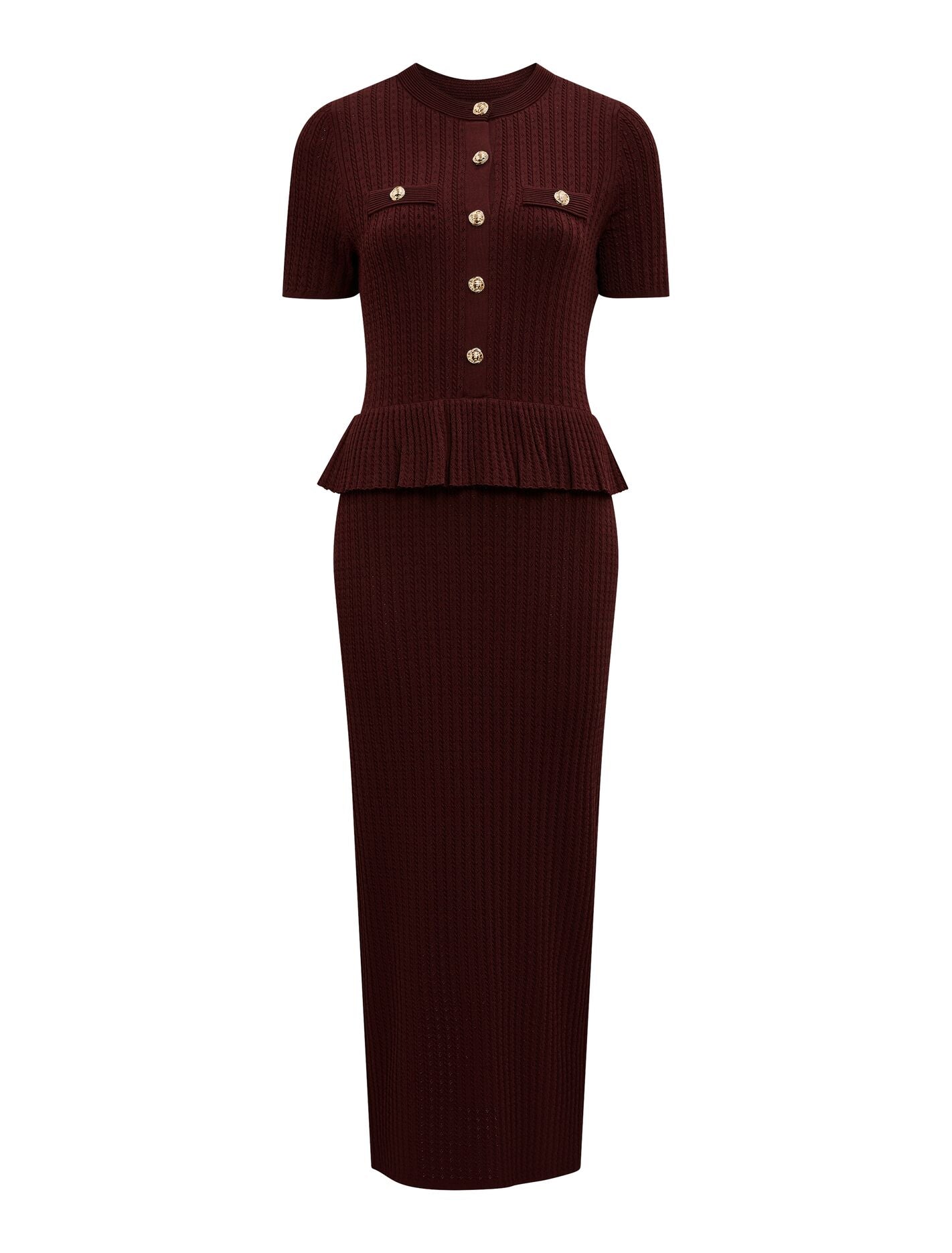 Valina Stitch Interest Midi Dress