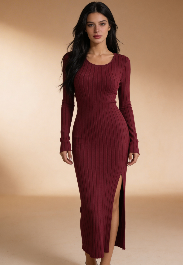 Fitted Midi Dress