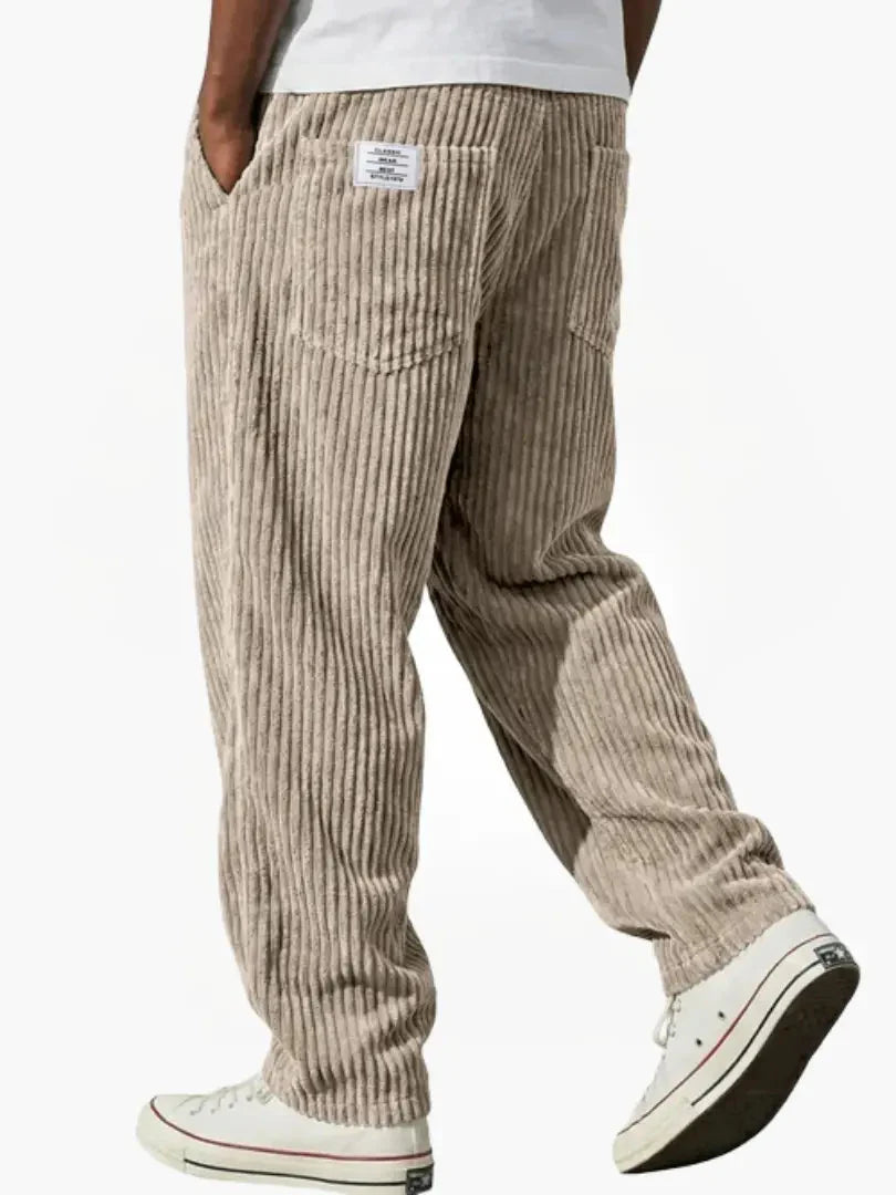 Textured Drawstring Trousers