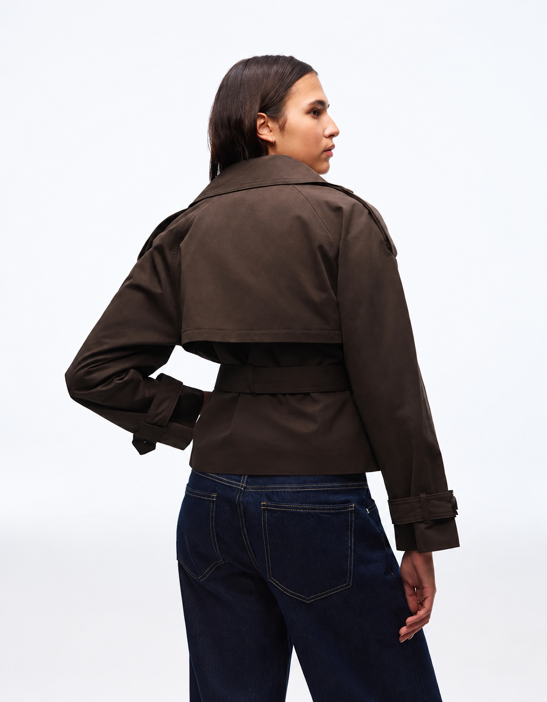 Cropped Trench Coat
