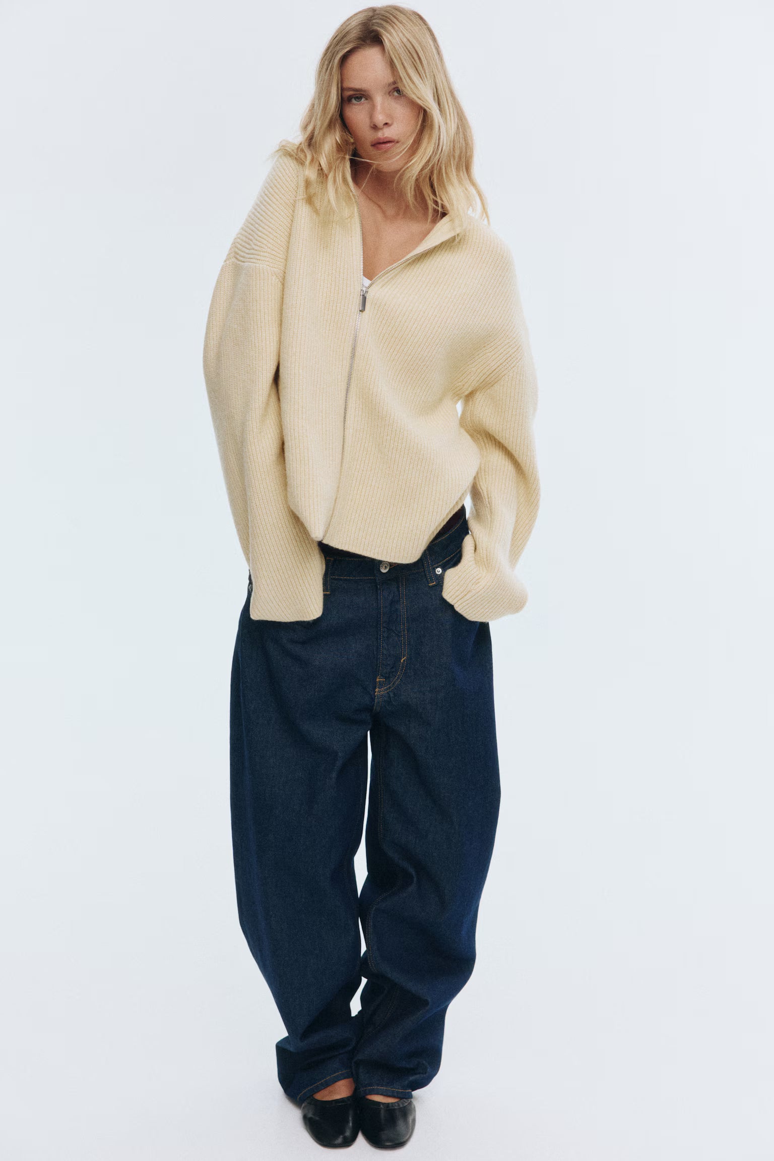 Zip-Through Cardigan