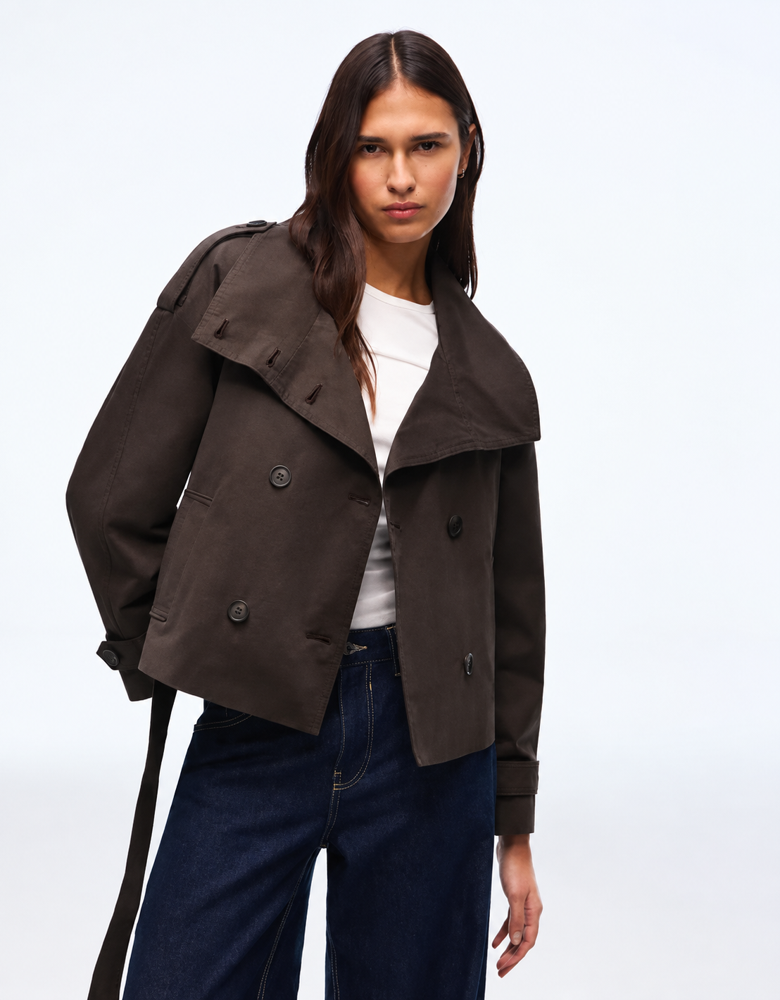 Cropped Trench Coat