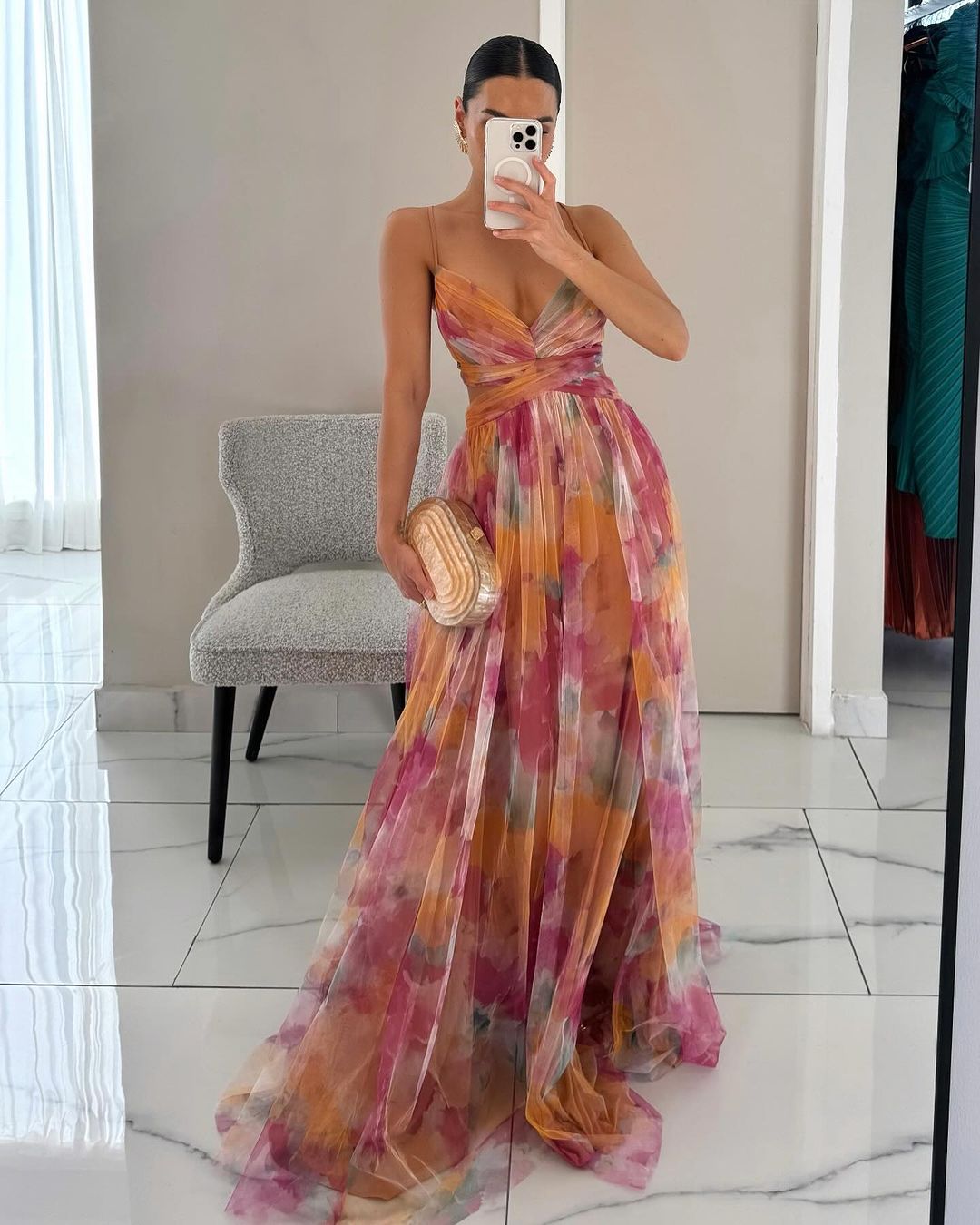 Maxi abito Eleganza Floreale