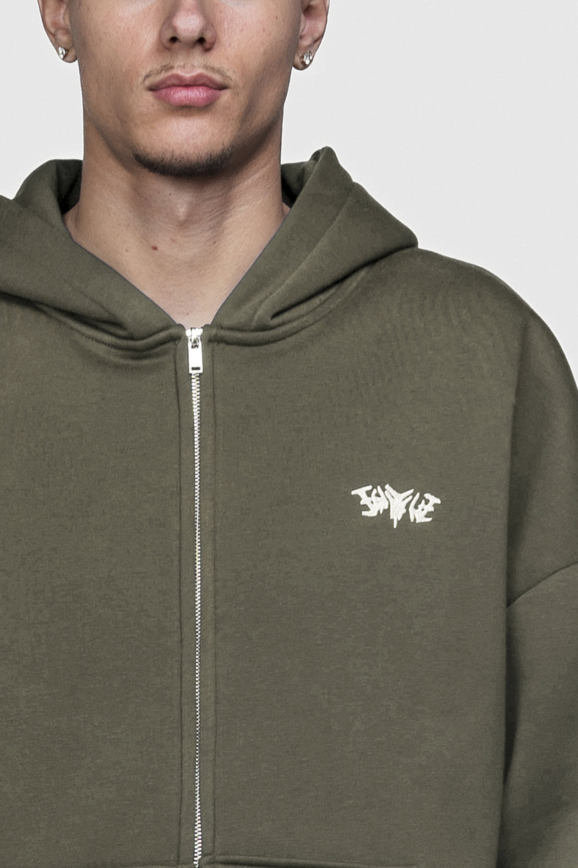 Basic Zipped Olive Set