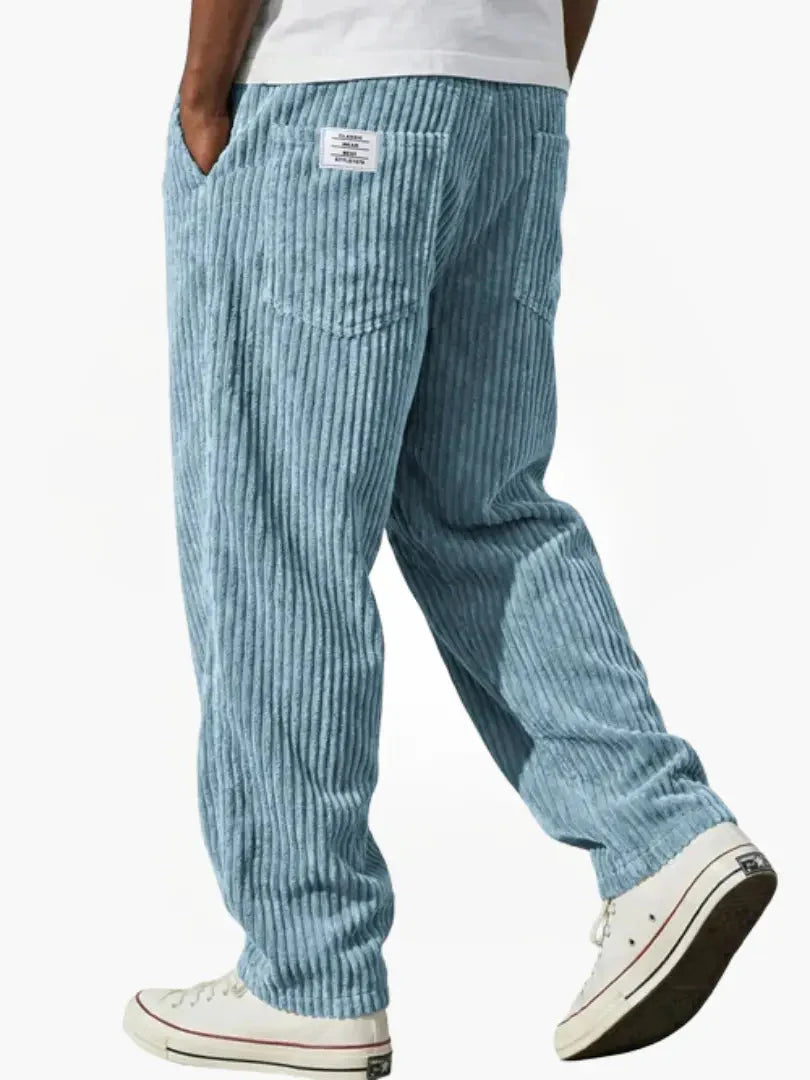 Textured Drawstring Trousers