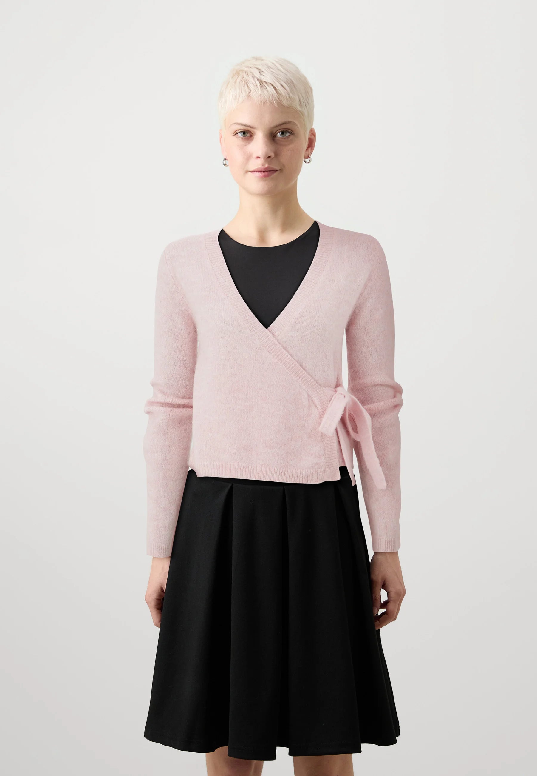 Blush Wrap Knit Top