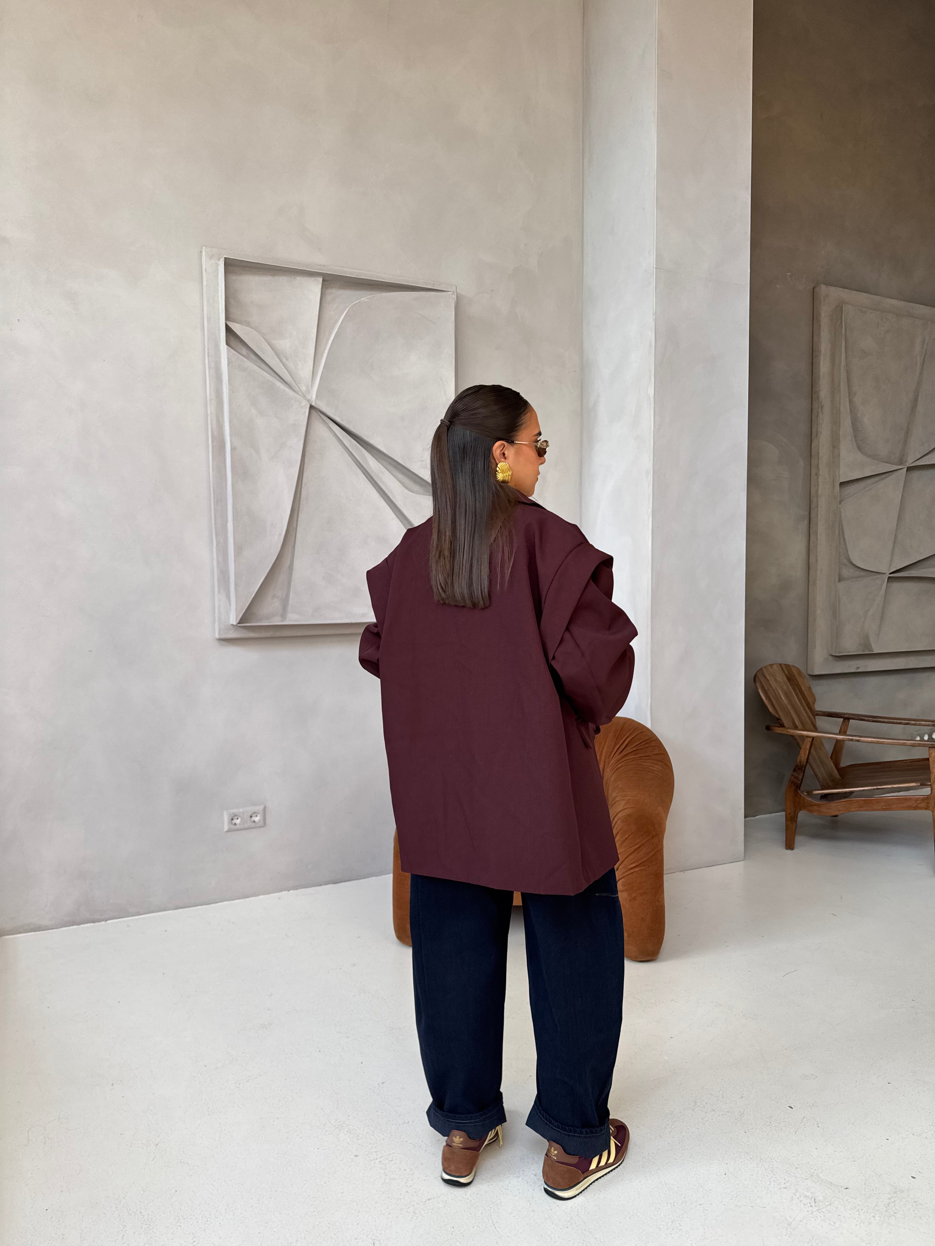 Bordeaux Power Blazer