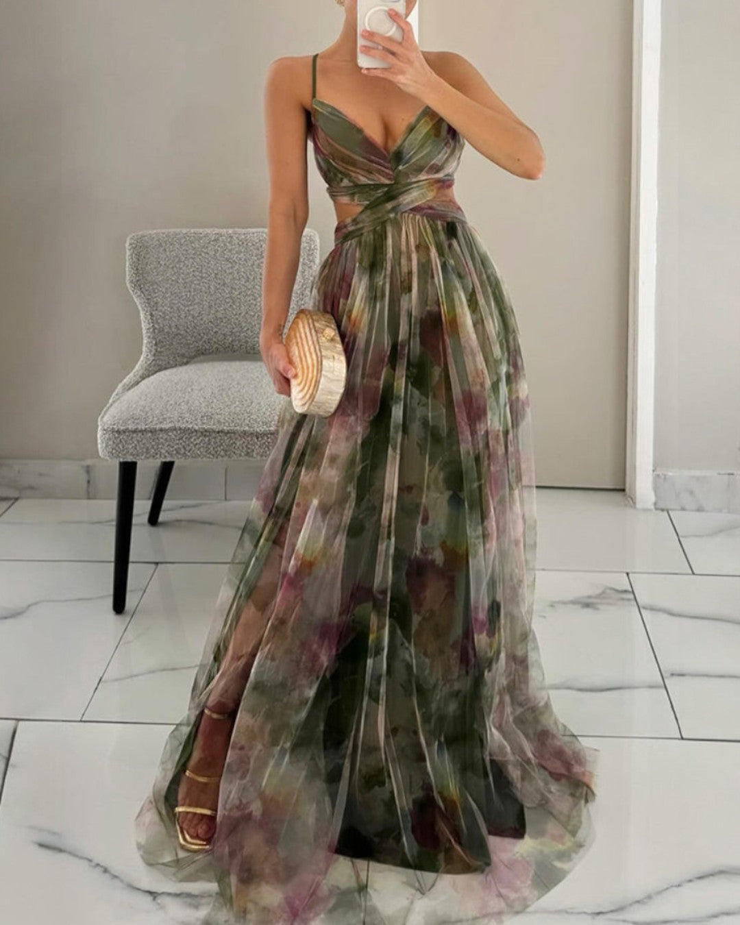 Maxi abito Eleganza Floreale