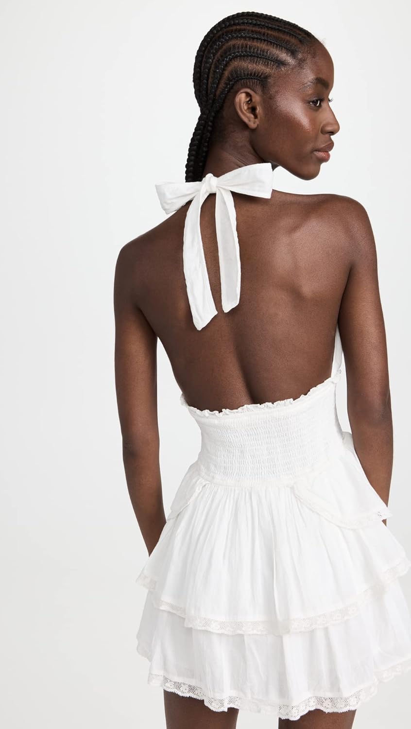 Isla Tiered Halter Mini Dress
