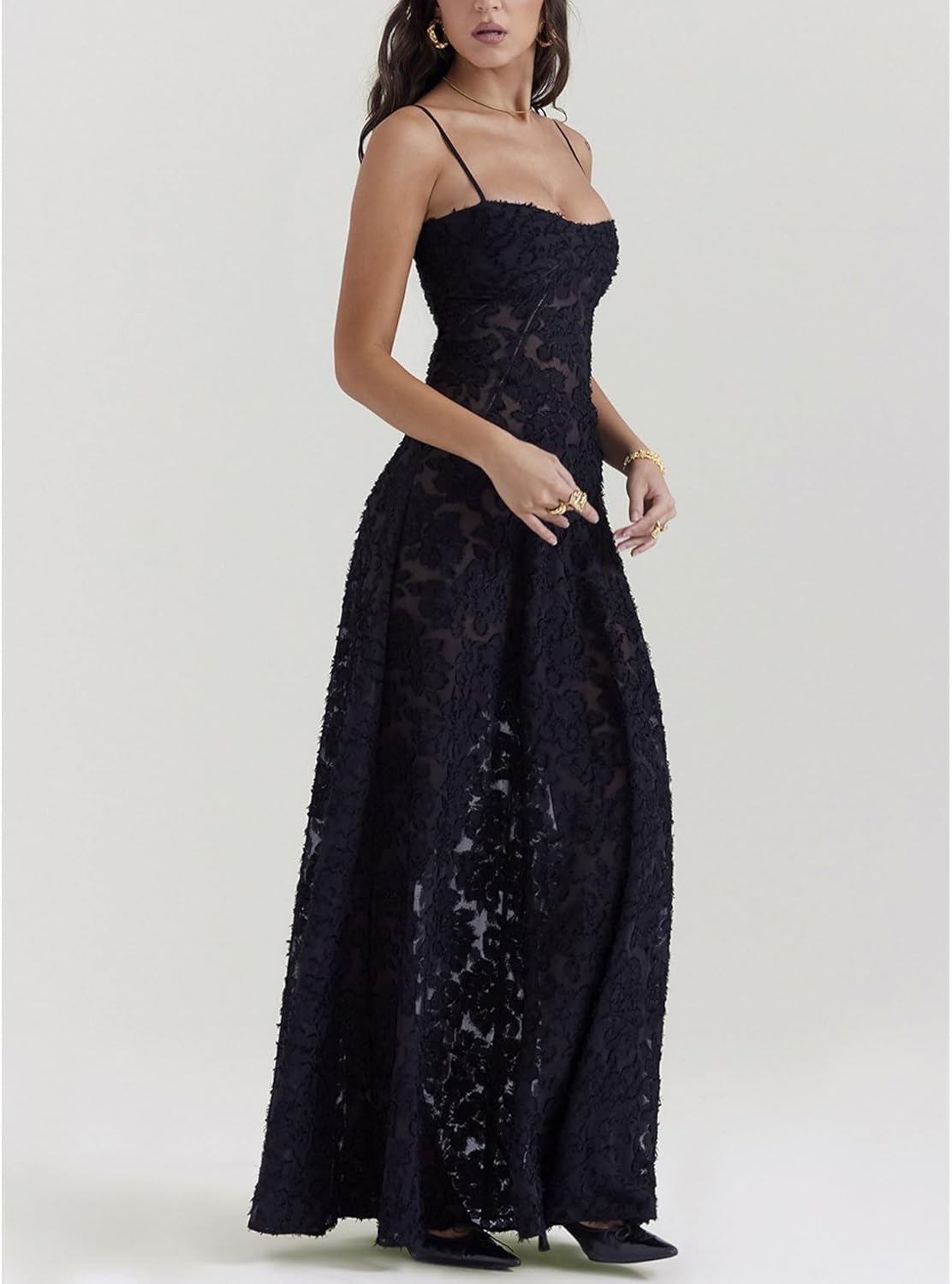 Ethereal Rose Satin Midi Dress