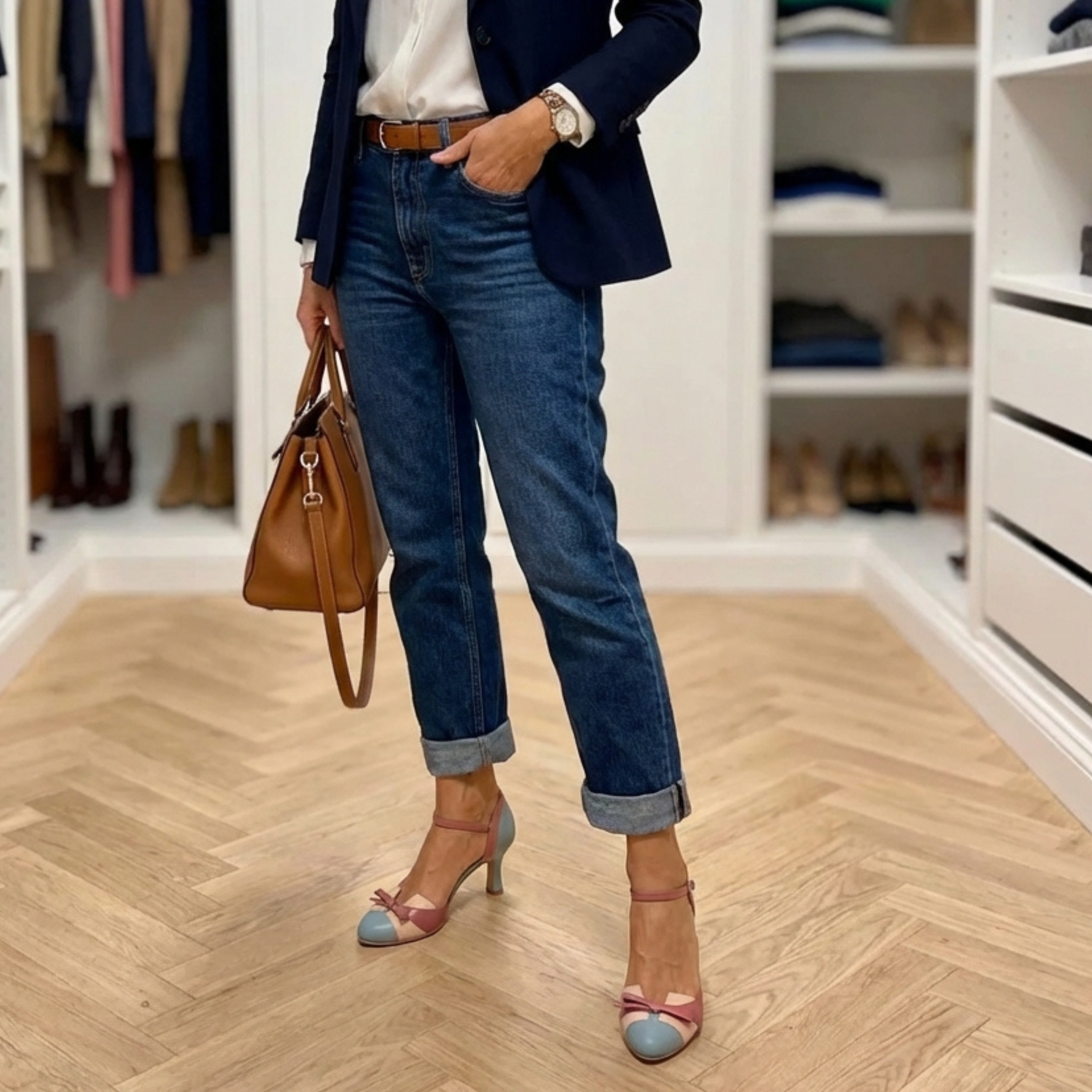Scarpe con tacco a fiocco ortopediche