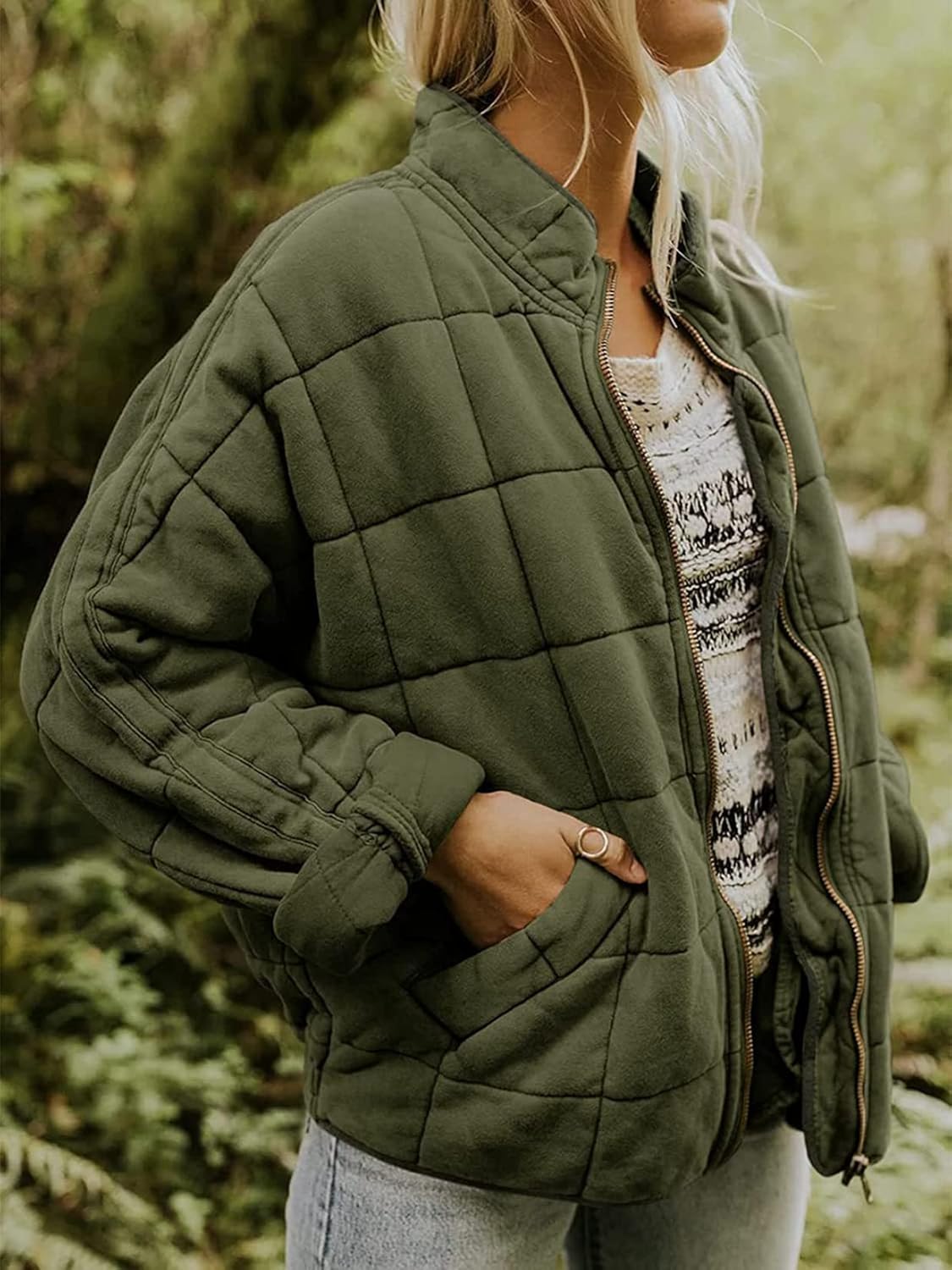 Oslo Quilted Bomber