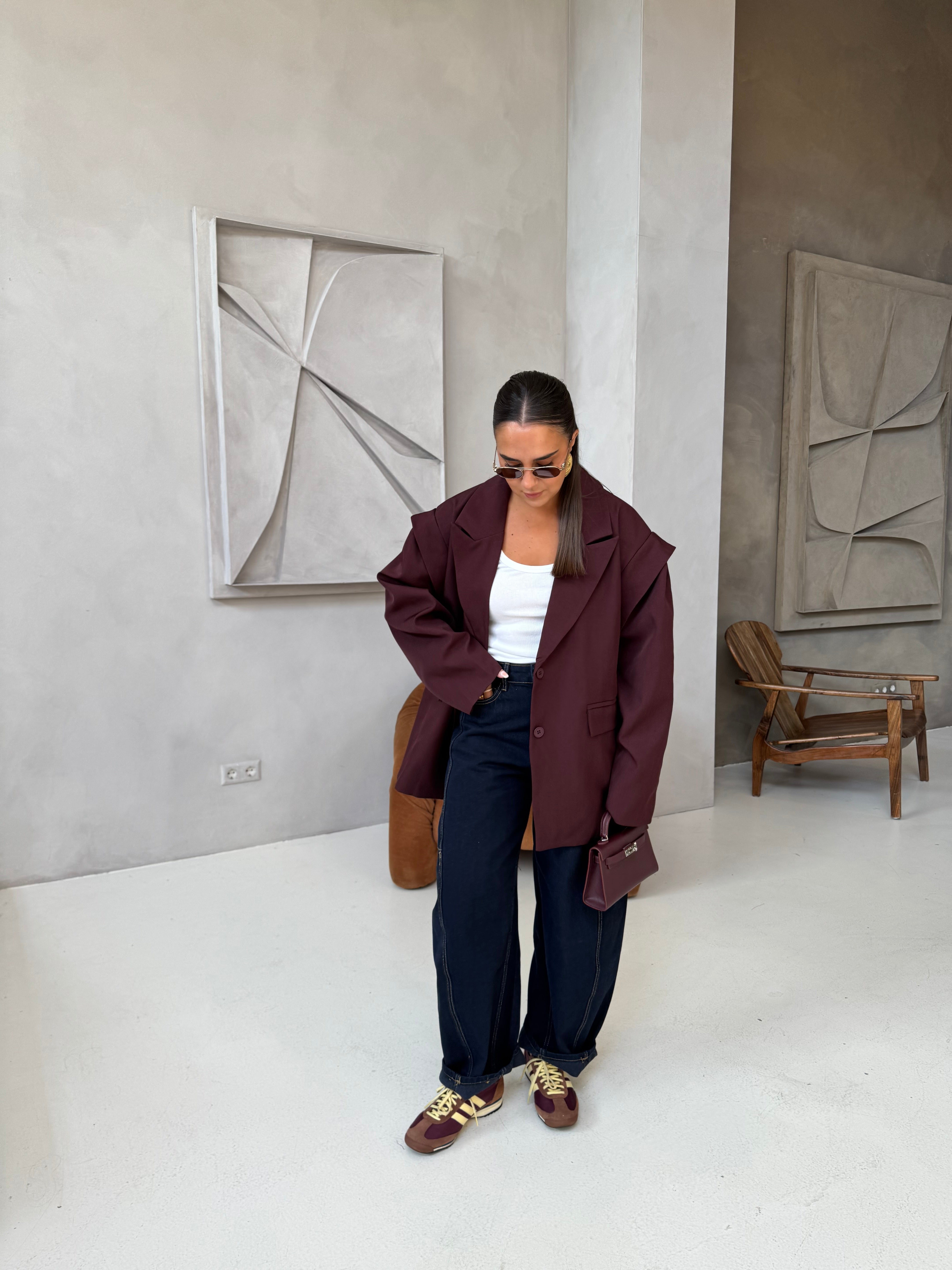 Bordeaux Power Blazer