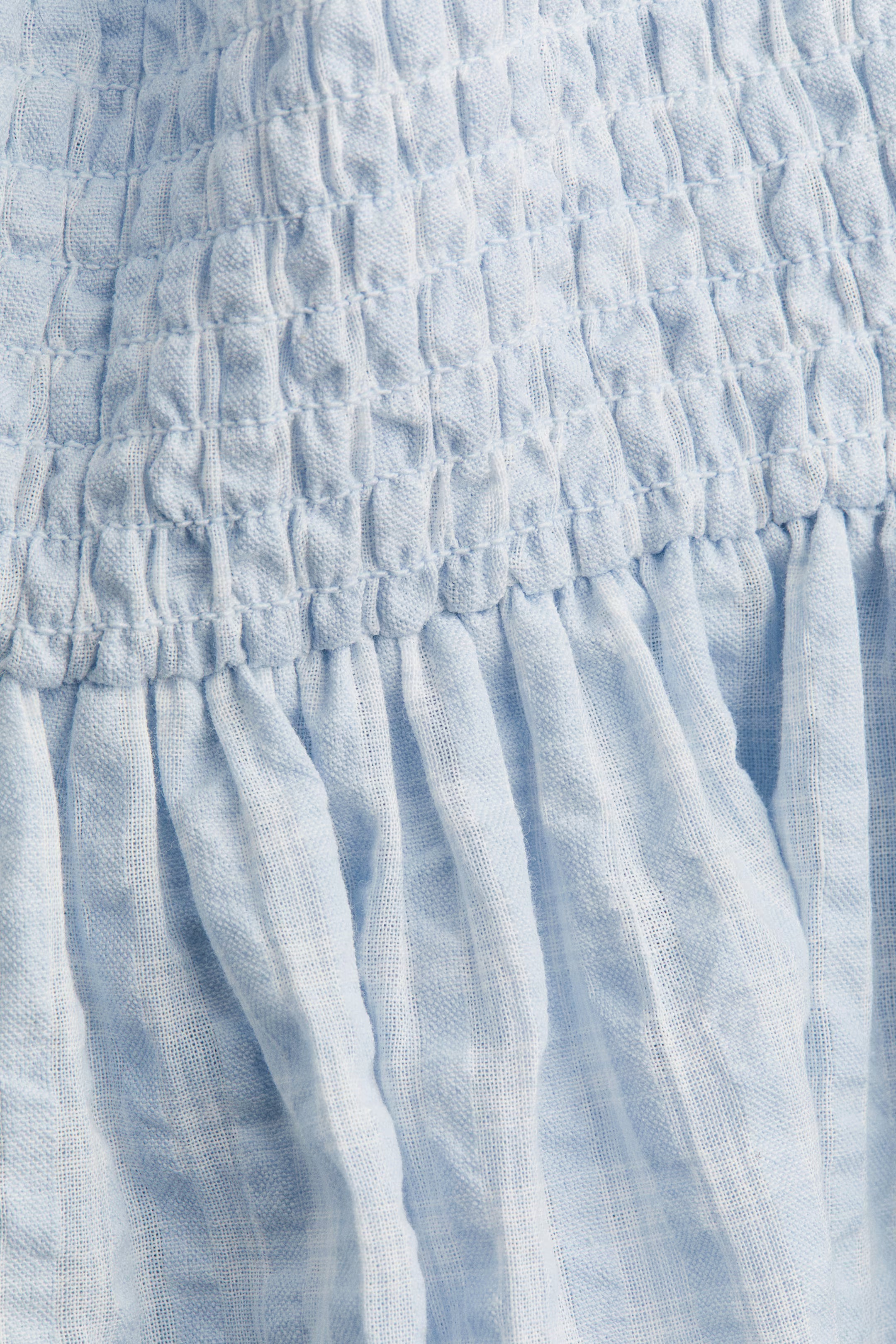 Smocked Seersucker Dress