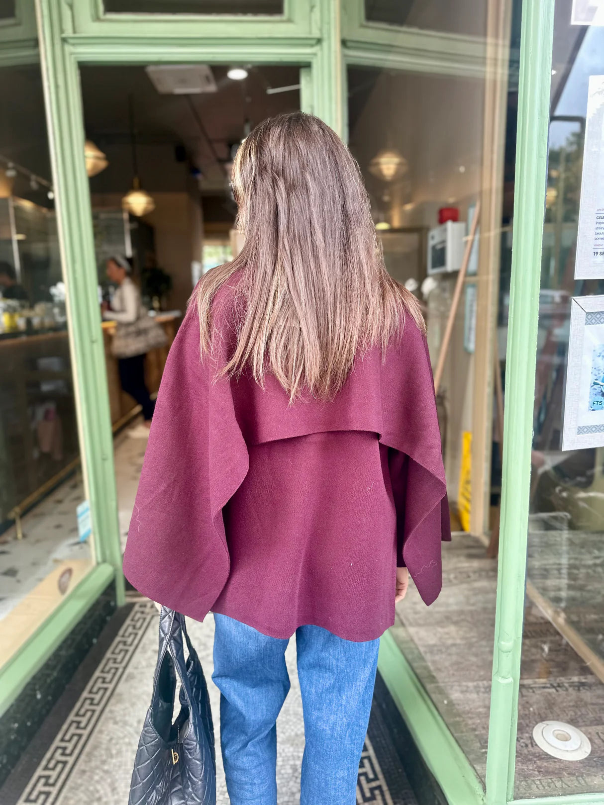 Wine Cape Coat