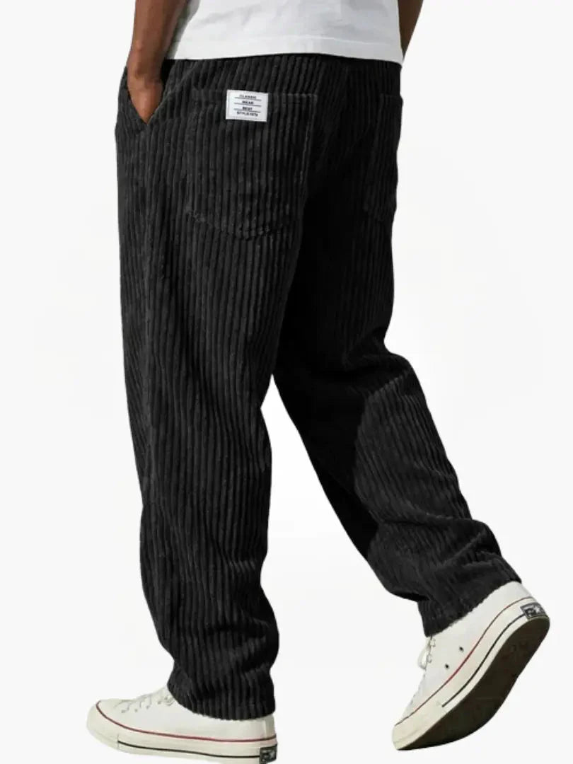 Textured Drawstring Trousers