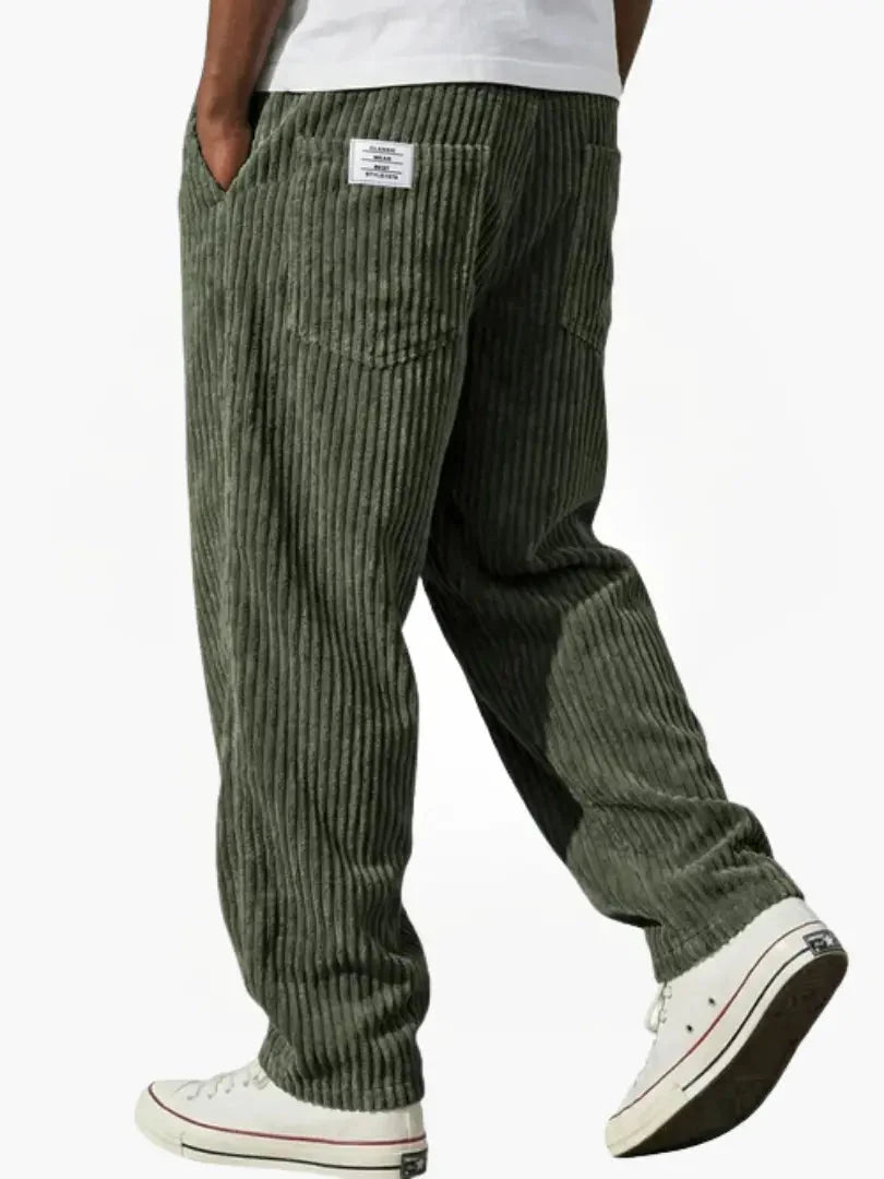 Textured Drawstring Trousers
