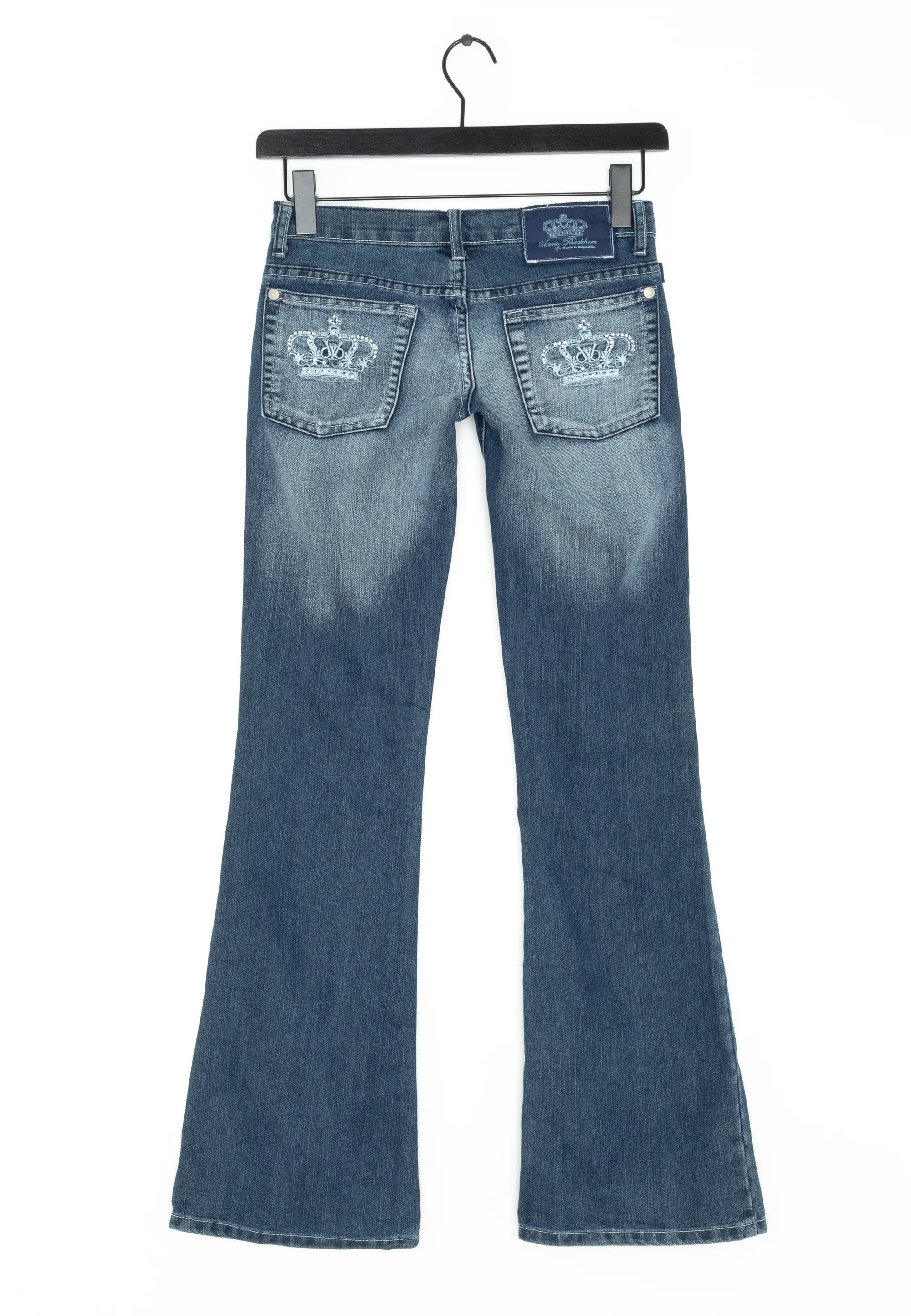 Flared Crystal Crest Jeans