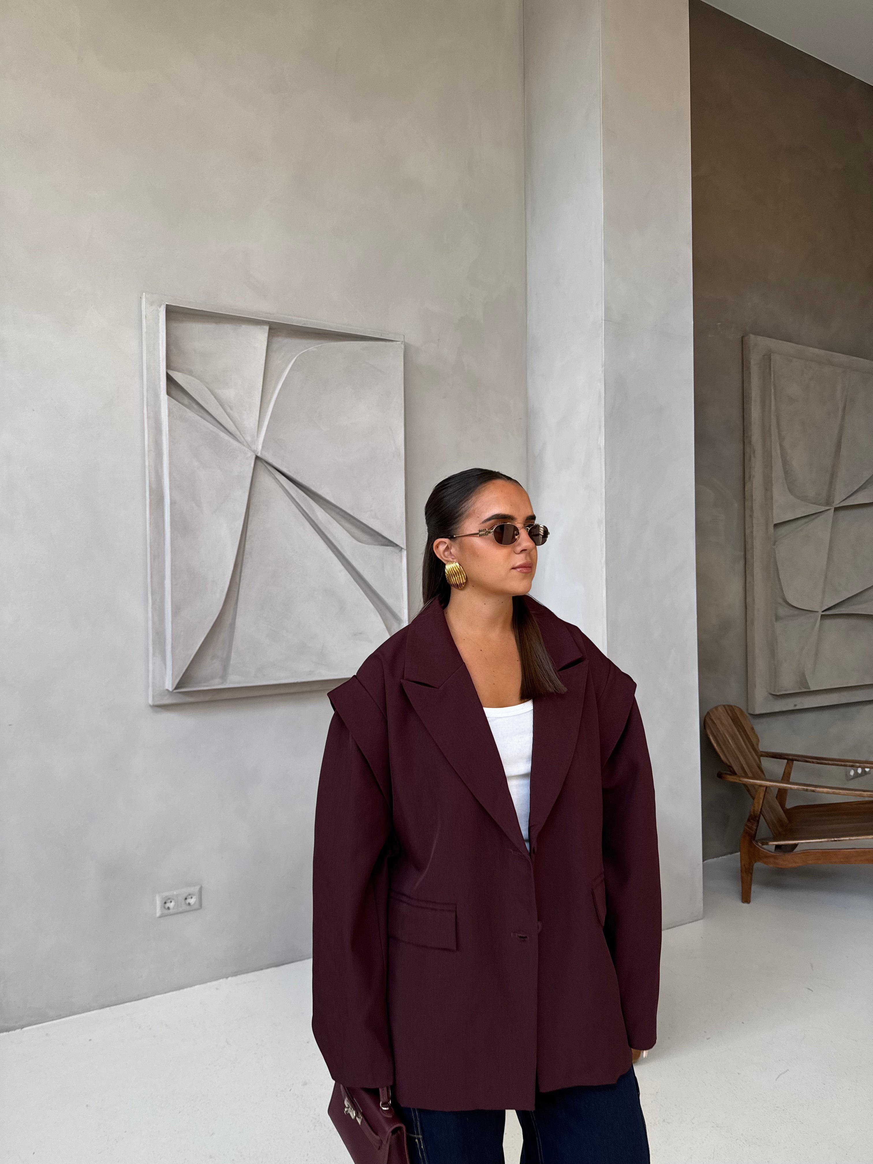 Bordeaux Power Blazer