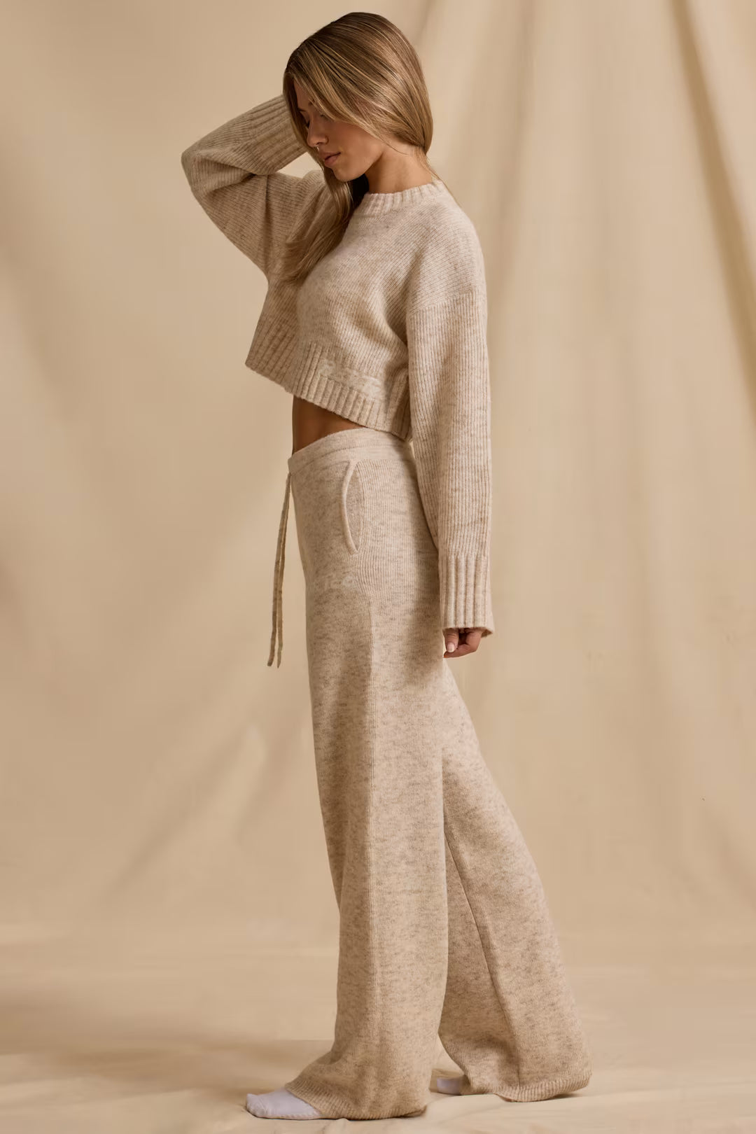 Cropped Lounge Knit Set