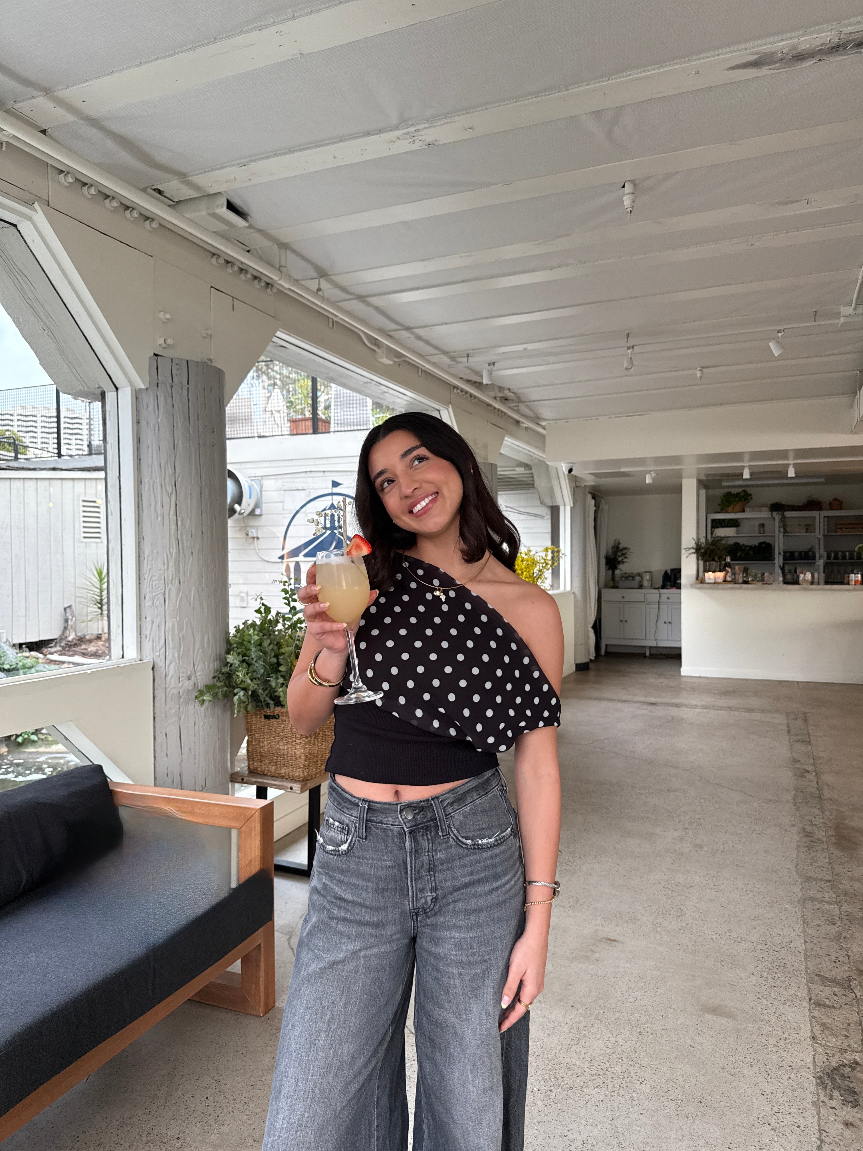 Dalmatin Polka Dot Top