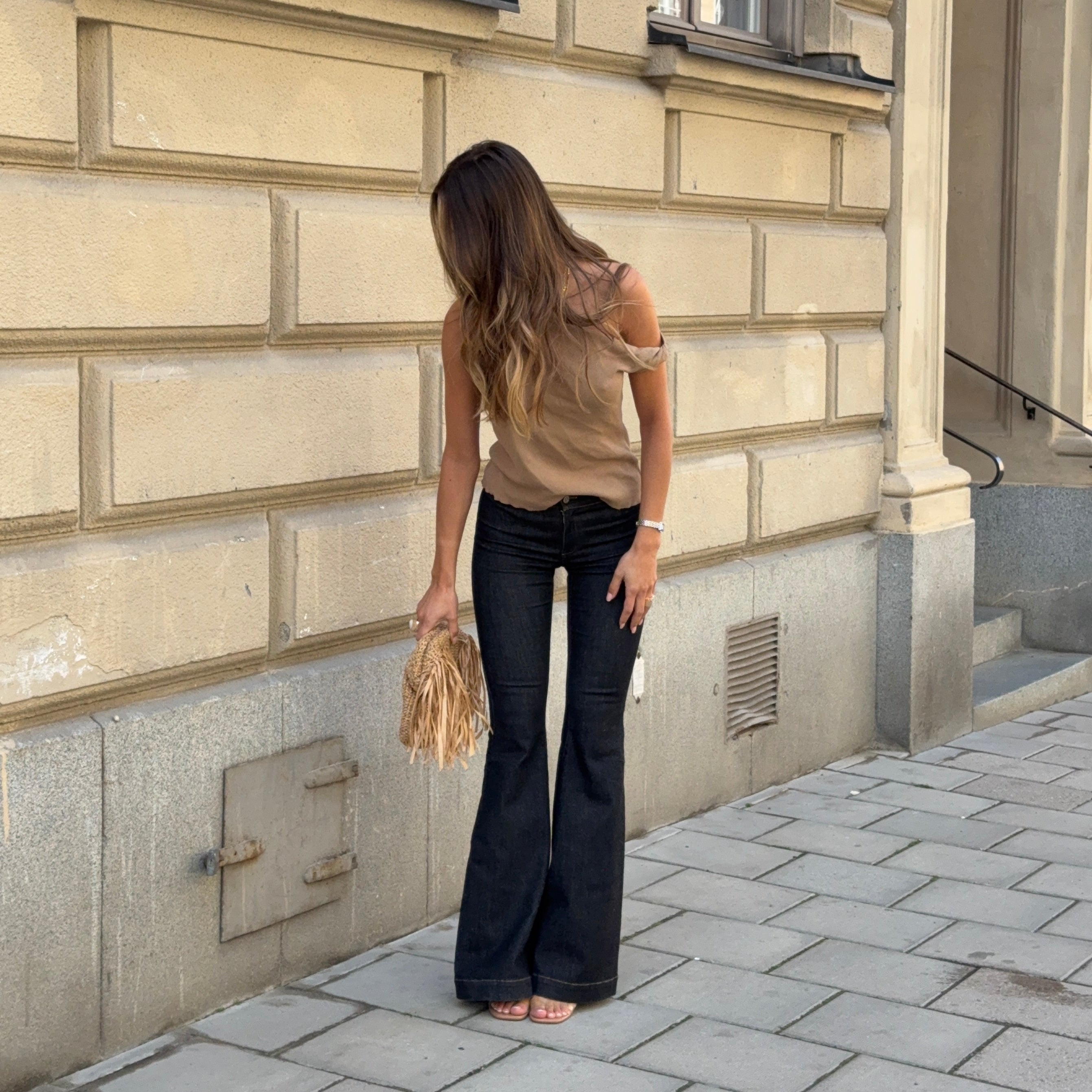 Vintage Flared Denim Jeans