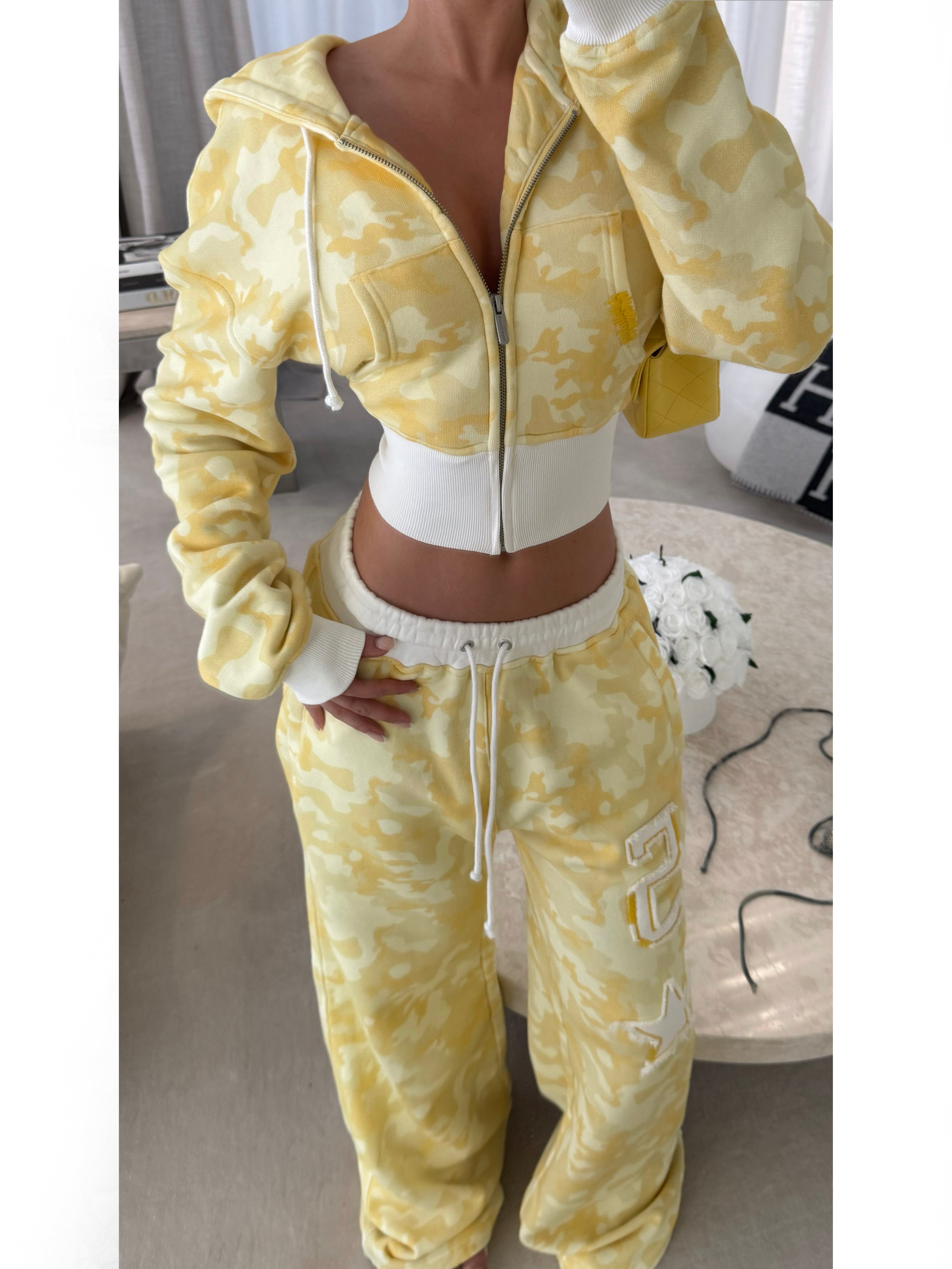 Yellow Camo Baggy Set