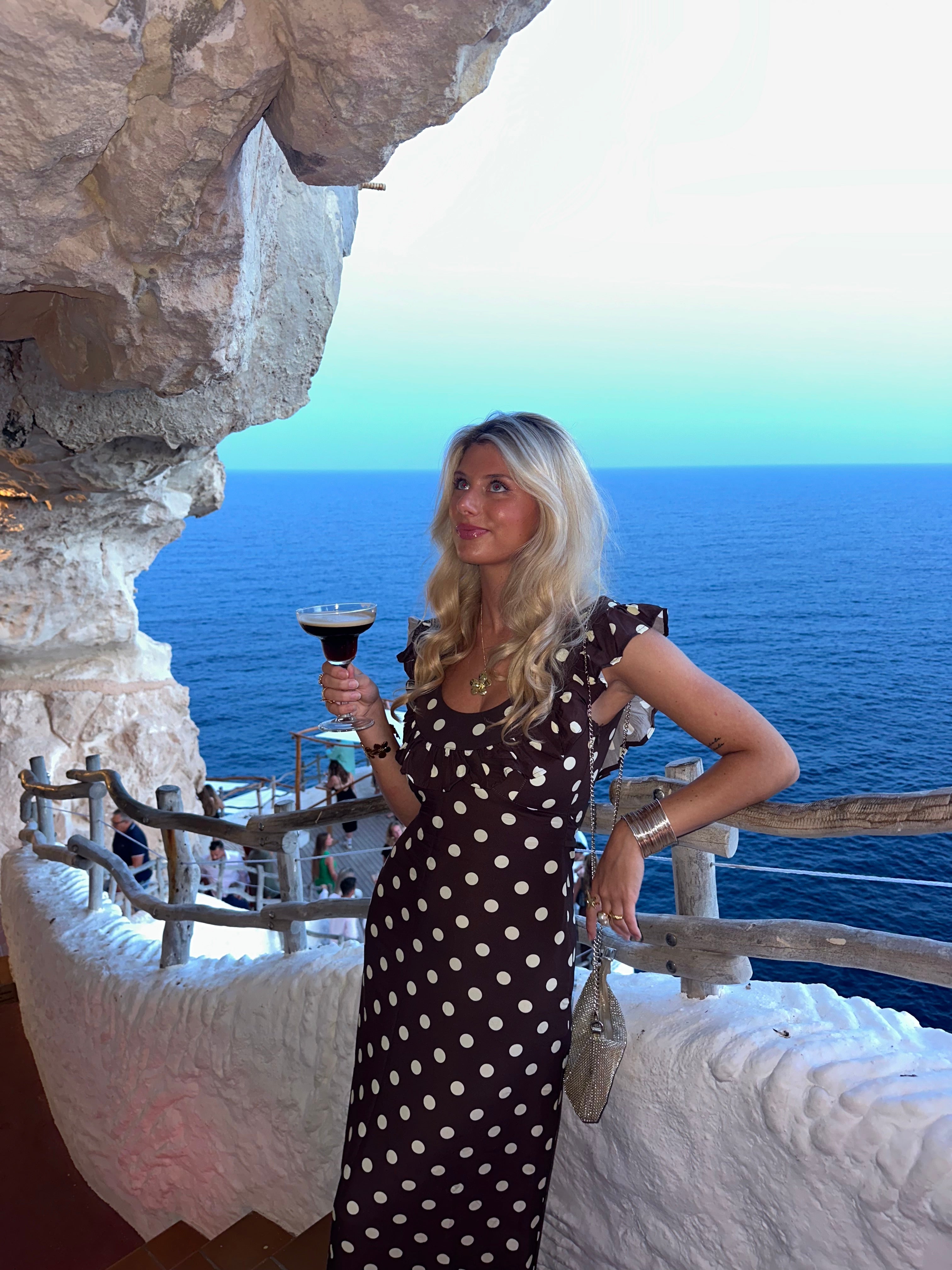 The Luna Brown Polka Dot Dress