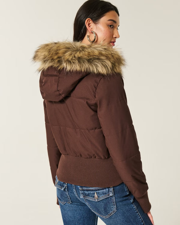 Faux Fur Puffer Jacket