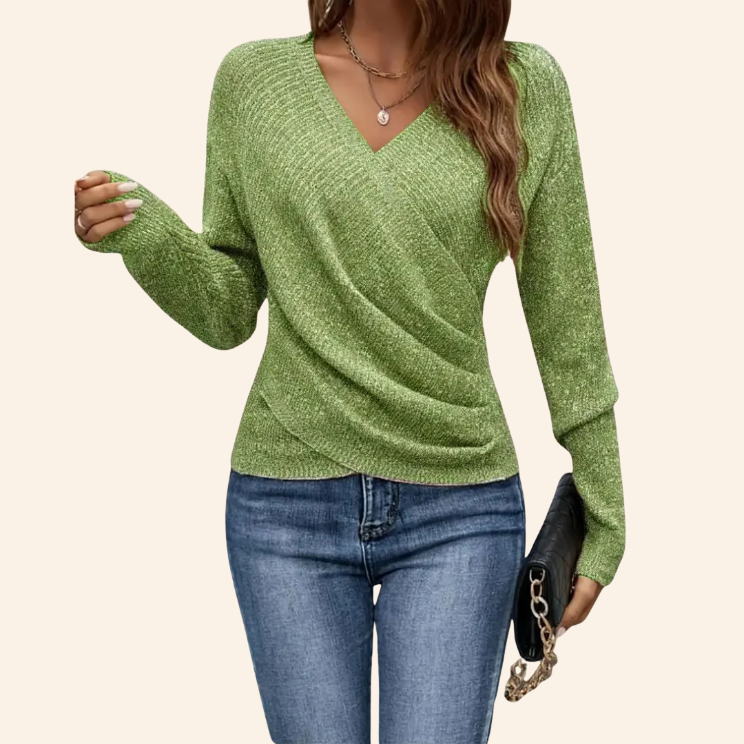 Mila | Top Elegante Incrociato con Scollo a V
