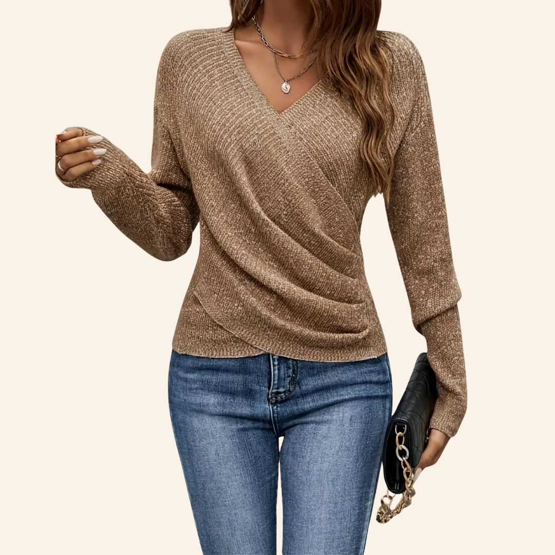 Mila | Elegant Wrap V-neck Top