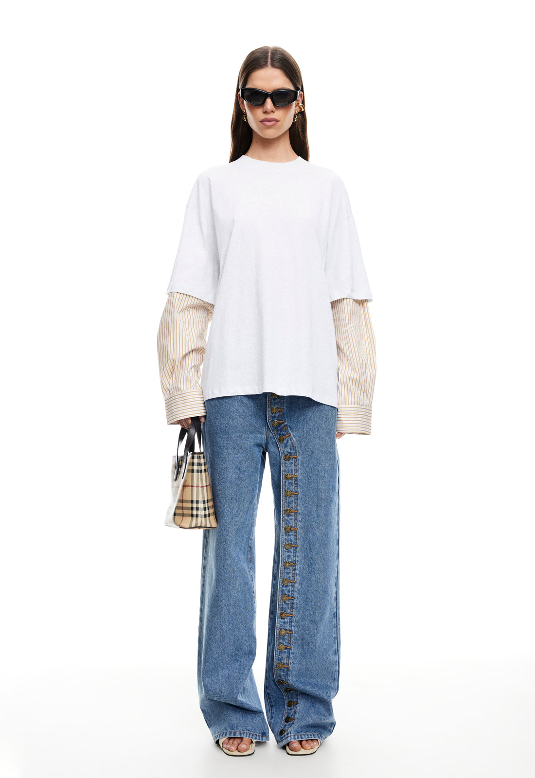 Offbeat Button Jeans