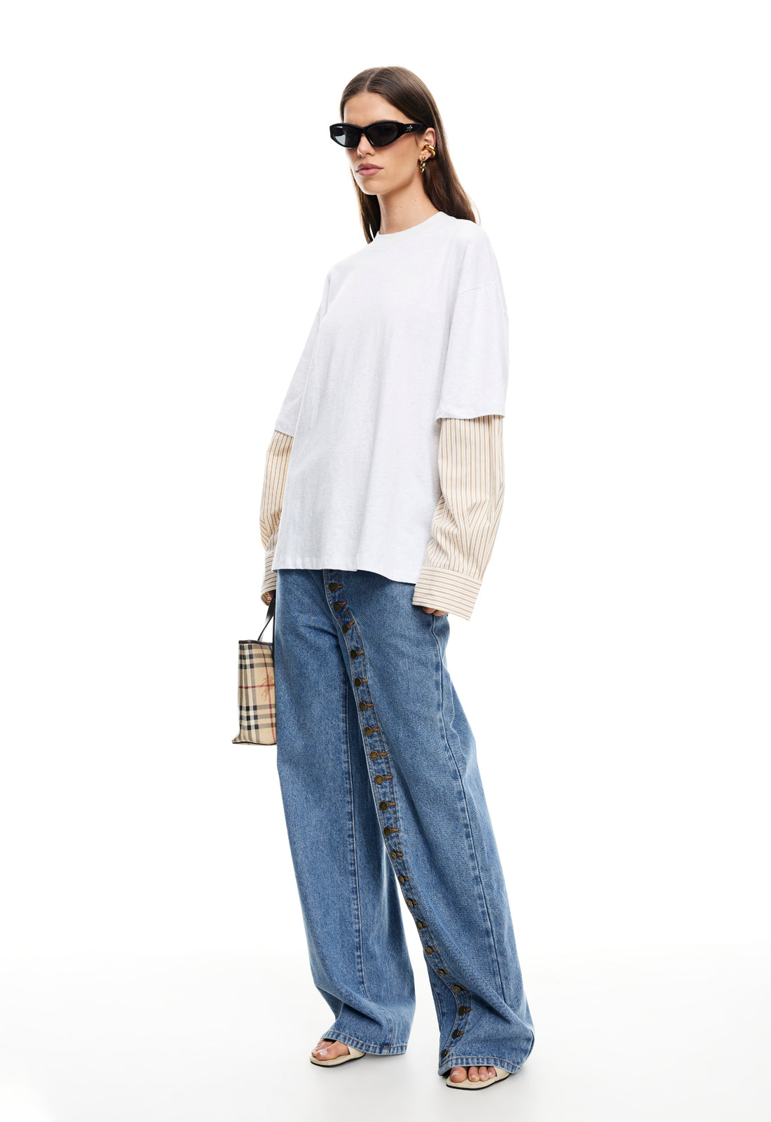 Offbeat Button Jeans