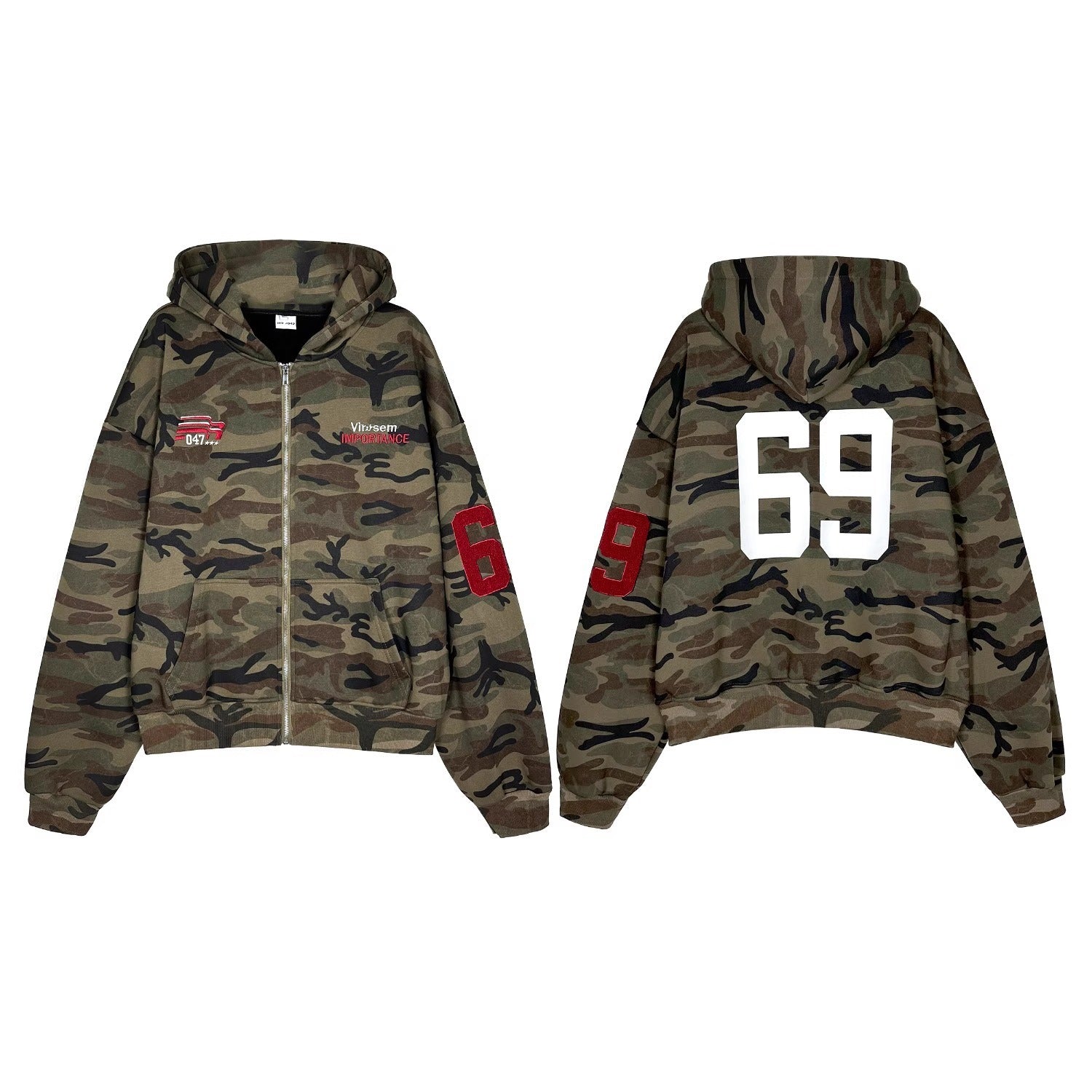 Rebel Camo Zip Hoodie