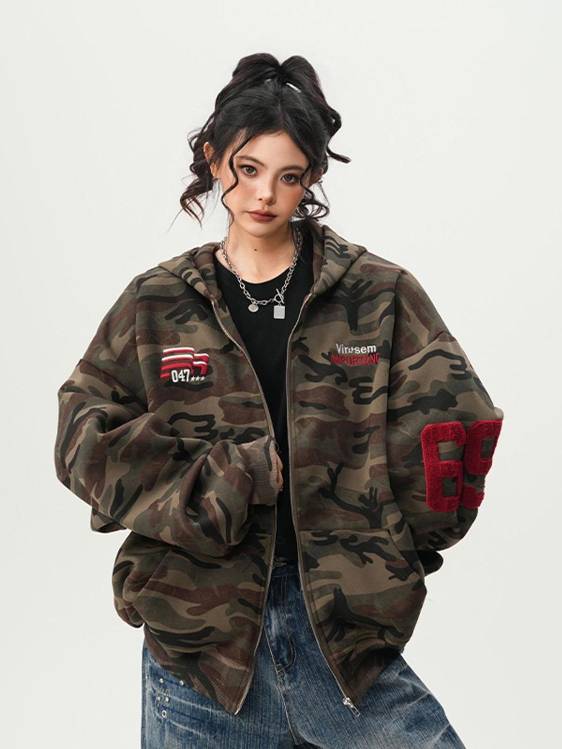 Rebel Camo Zip Hoodie